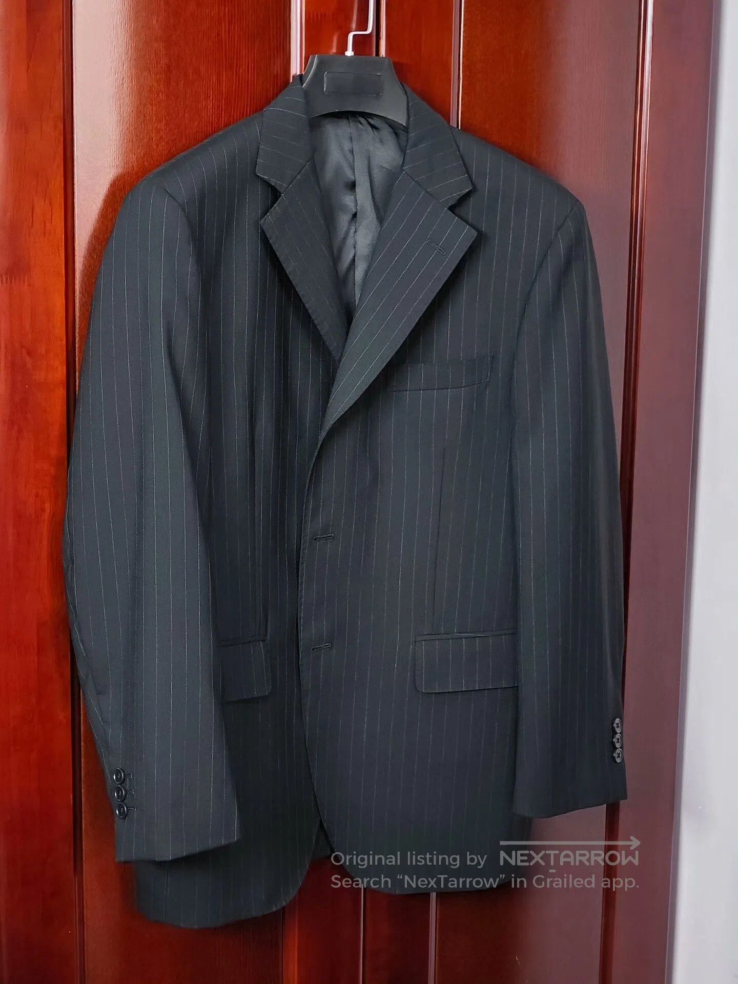 Japanese Brand Custom Dormeuil Wool Blend Suit Jacket. Size US L / EU 52-54 / 3 - 1 Thumbnail