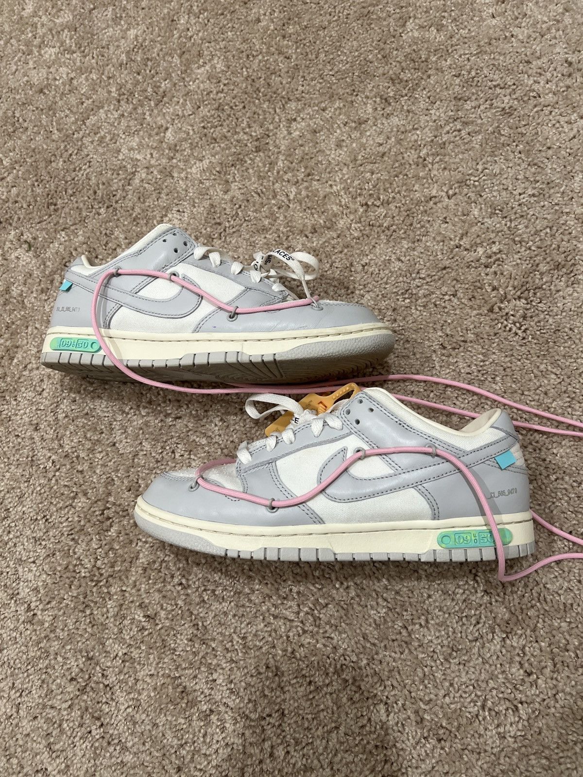 Nike × Off-White Nike Dunk Low x Off White Lot 9 Size US 9.5 / EU 42-43 - 1 Thumbnail