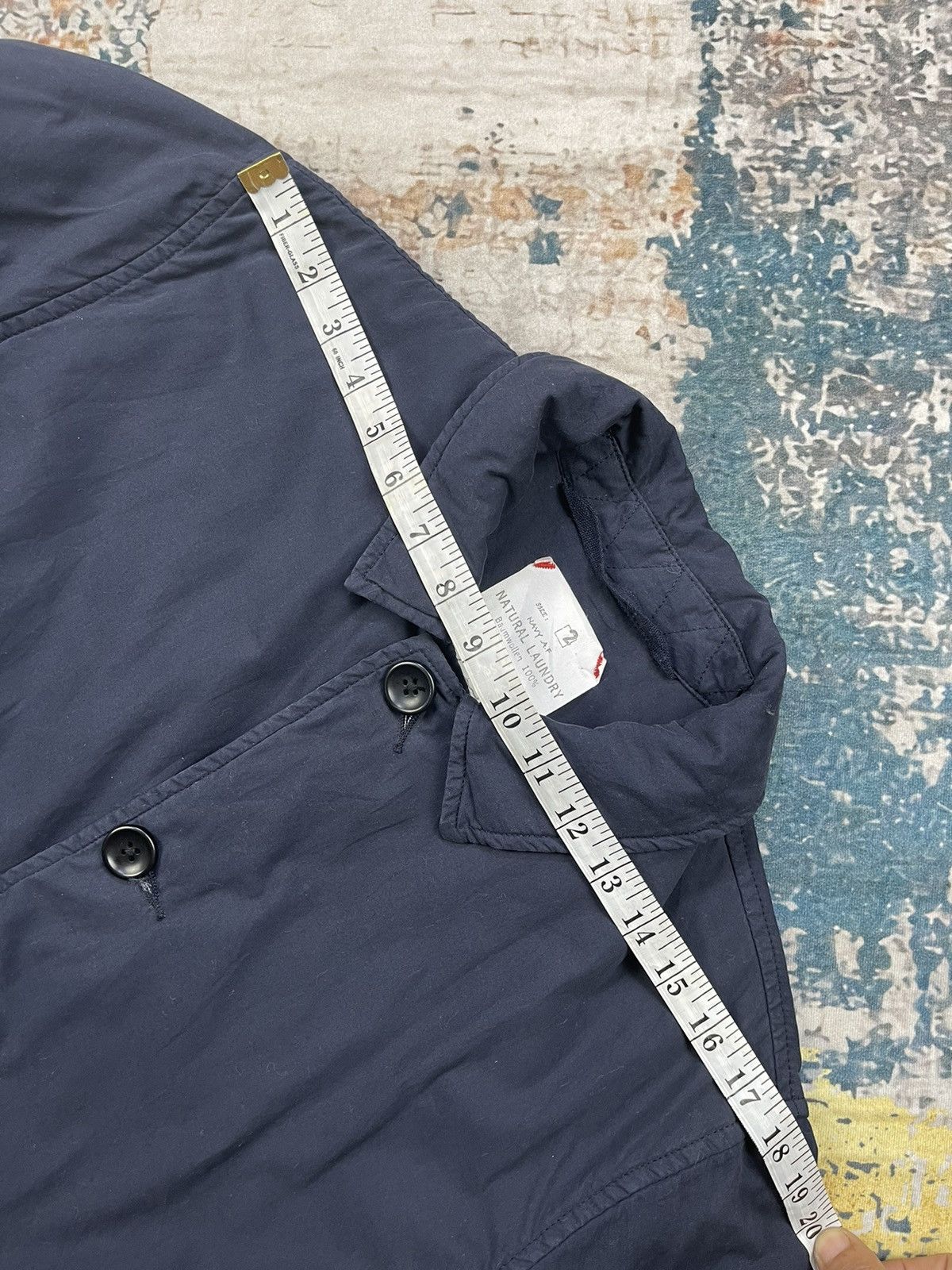 Japanese Brand Natural Laundry Navy Parka Coach Jacket Size US M / EU 48-50 / 2 - 9 Thumbnail
