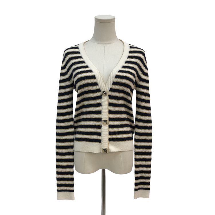Valentino Valentino Striped Knit Cardigan Size M Size M / US 6-8 / IT 42-44 - 1 Thumbnail