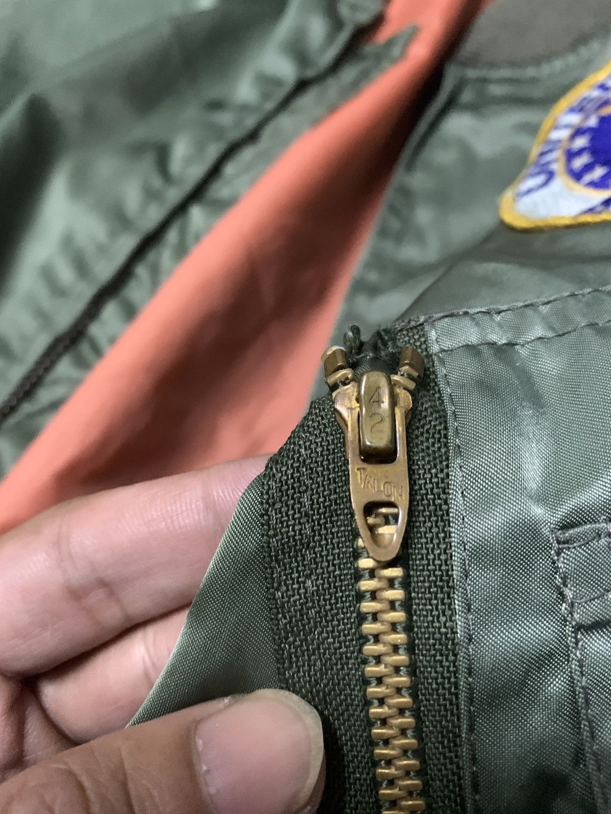 Vintage 🪖Vintage Jacket U.S. Air Force Zip Talon 🪖 Size US L / EU 52-54 / 3 - 5 Thumbnail