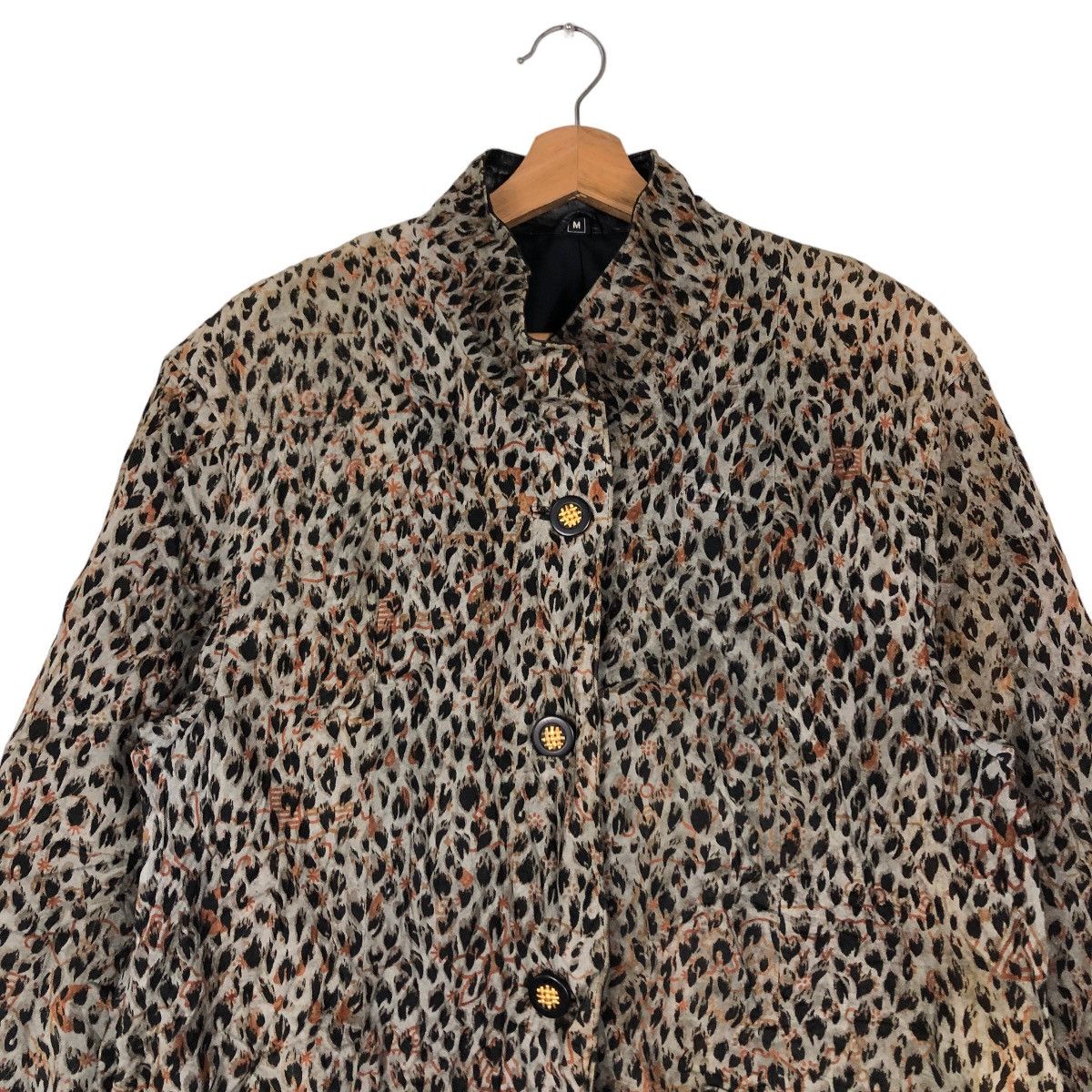 Japanese Brand 🔥Vintage Leather Jacket Long Partina Tokyo Leopord Design Size US M / EU 48-50 / 2 - 3 Thumbnail