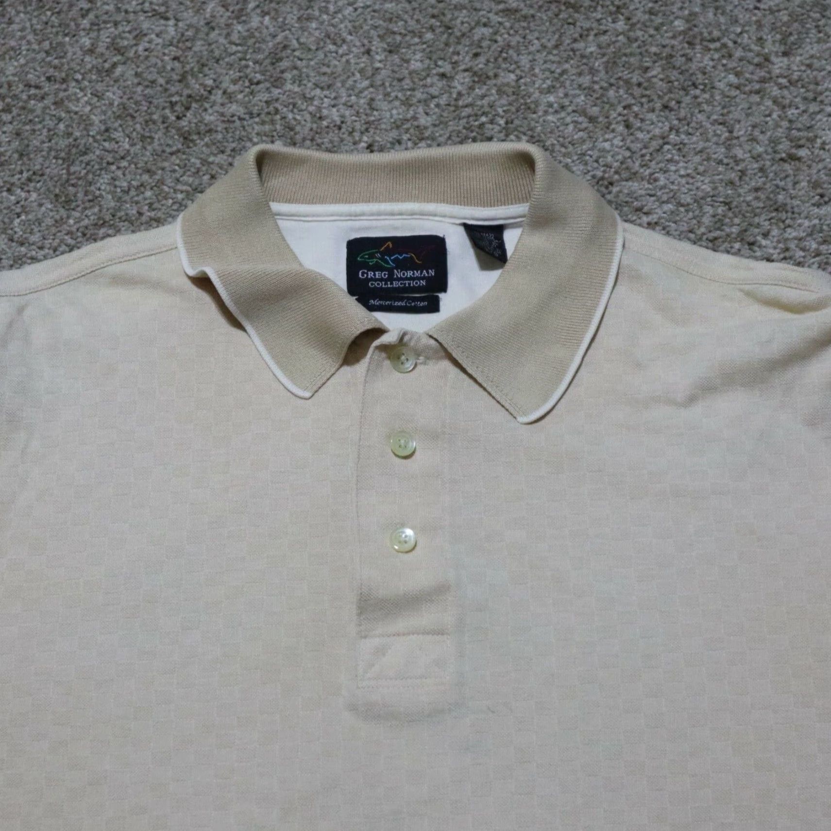 Vintage Greg Norman Polo Shirt Adult L Brown Short Sleeve Men Casual Knit Polo Size US L / EU 52-54 / 3 - 2 Thumbnail