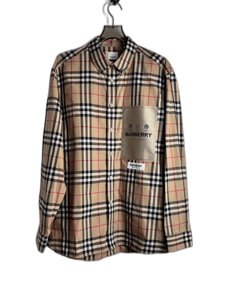 Burberry Burberry Checked Long Sleeve Button-Up Shirt-yf Size US XXL / EU 58 / 5 - 1 Thumbnail