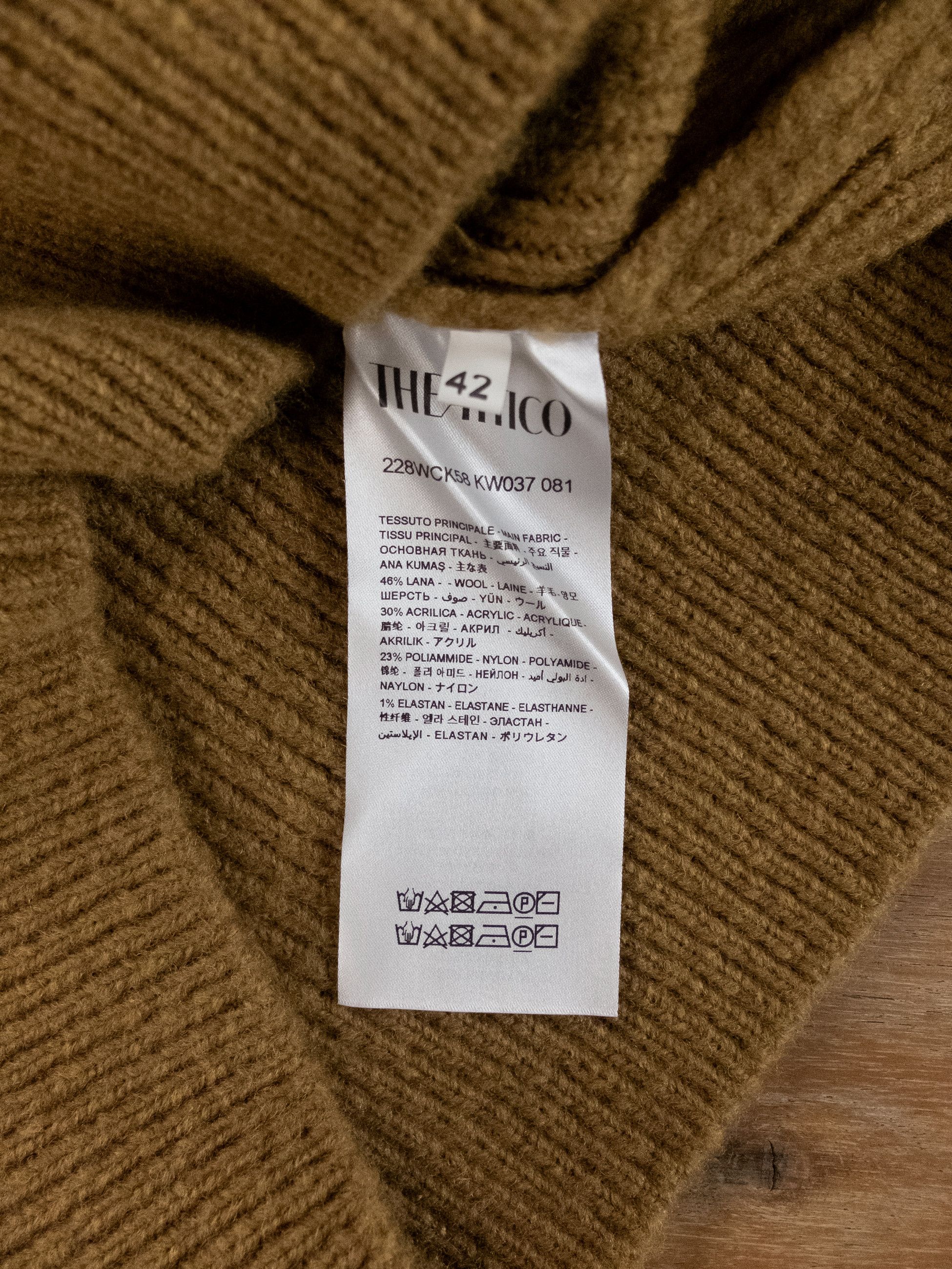 The Attico THE ATTICO Grace military green high neck wool sweater 42 Size M / US 6-8 / IT 42-44 - 10 Thumbnail