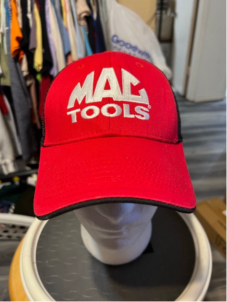 Otto Men's MAC TOOLS Red Black Mesh Trucker Hat One Size Size ONE SIZE - 1 Thumbnail