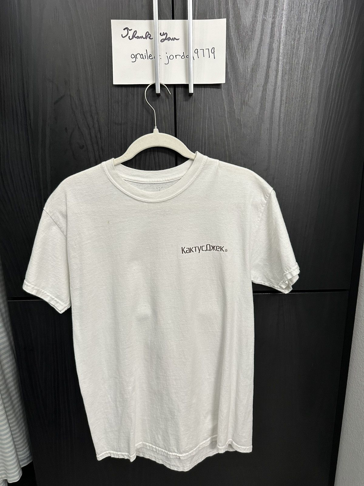Travis Scott Travis Scott Cactus Jack Rage Emote Tee White Size US S / EU 44-46 / 1 - 1 Thumbnail