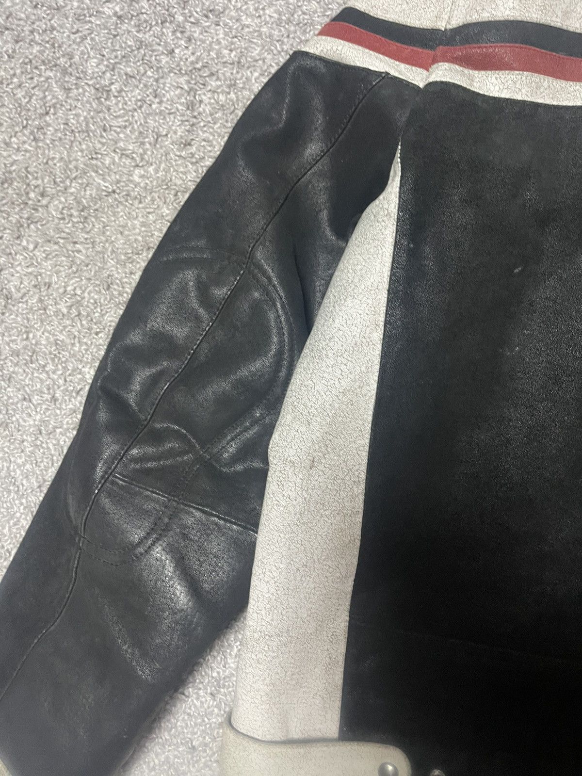 Japanese Brand Vintage Racing Moto Leather Jacket Bike Team size XL Size US XL / EU 56 / 4 - 5 Thumbnail