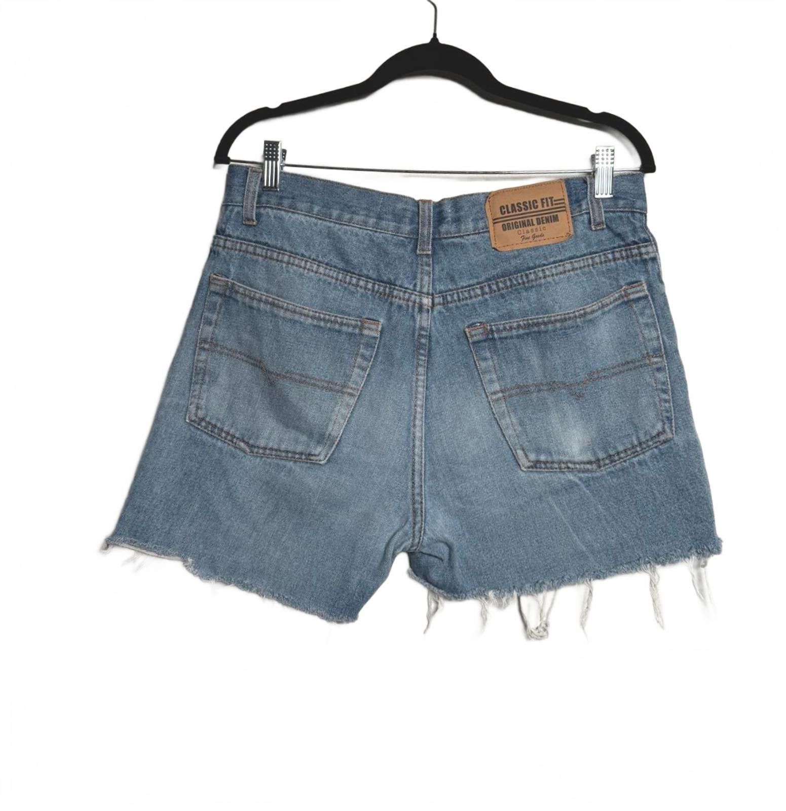 Designer Men Denim Cut off Short Shorts Size US 32 / EU 48 - 3 Thumbnail