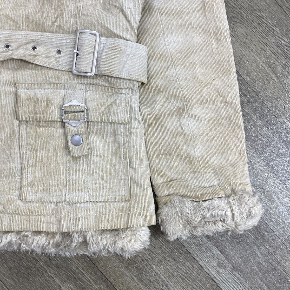 If Six Was Nine 2000s Clear Weather Faux Fur Lgb Goa Corduroy Coat Jacket Size US M / EU 48-50 / 2 - 6 Thumbnail
