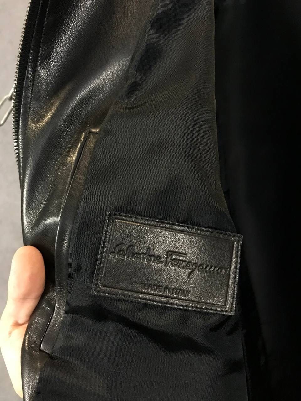 Leather × Salvatore Ferragamo Salvatore Ferragamo luxury leather jacket Size US L / EU 52-54 / 3 - 4 Thumbnail