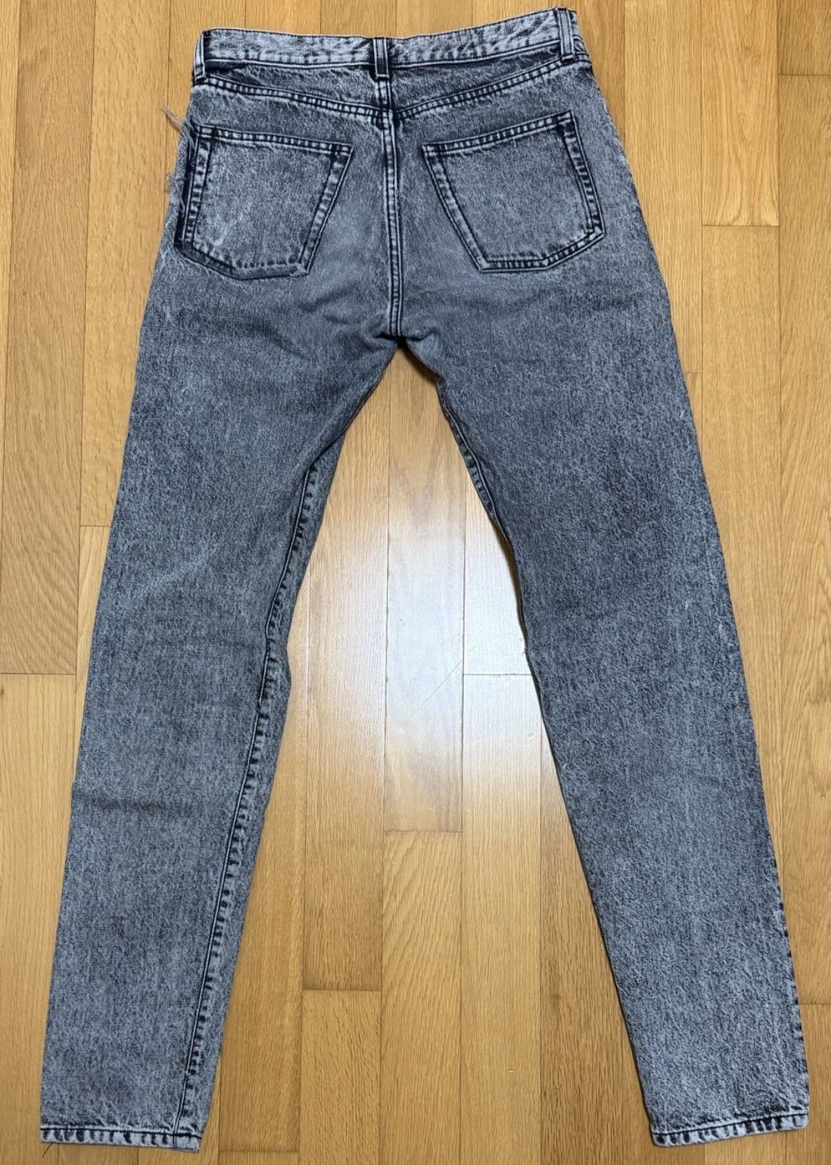 Saint Laurent Paris Saint Laurent Snow Washed Denim Black Size US 28 / EU 44 - 2 Thumbnail