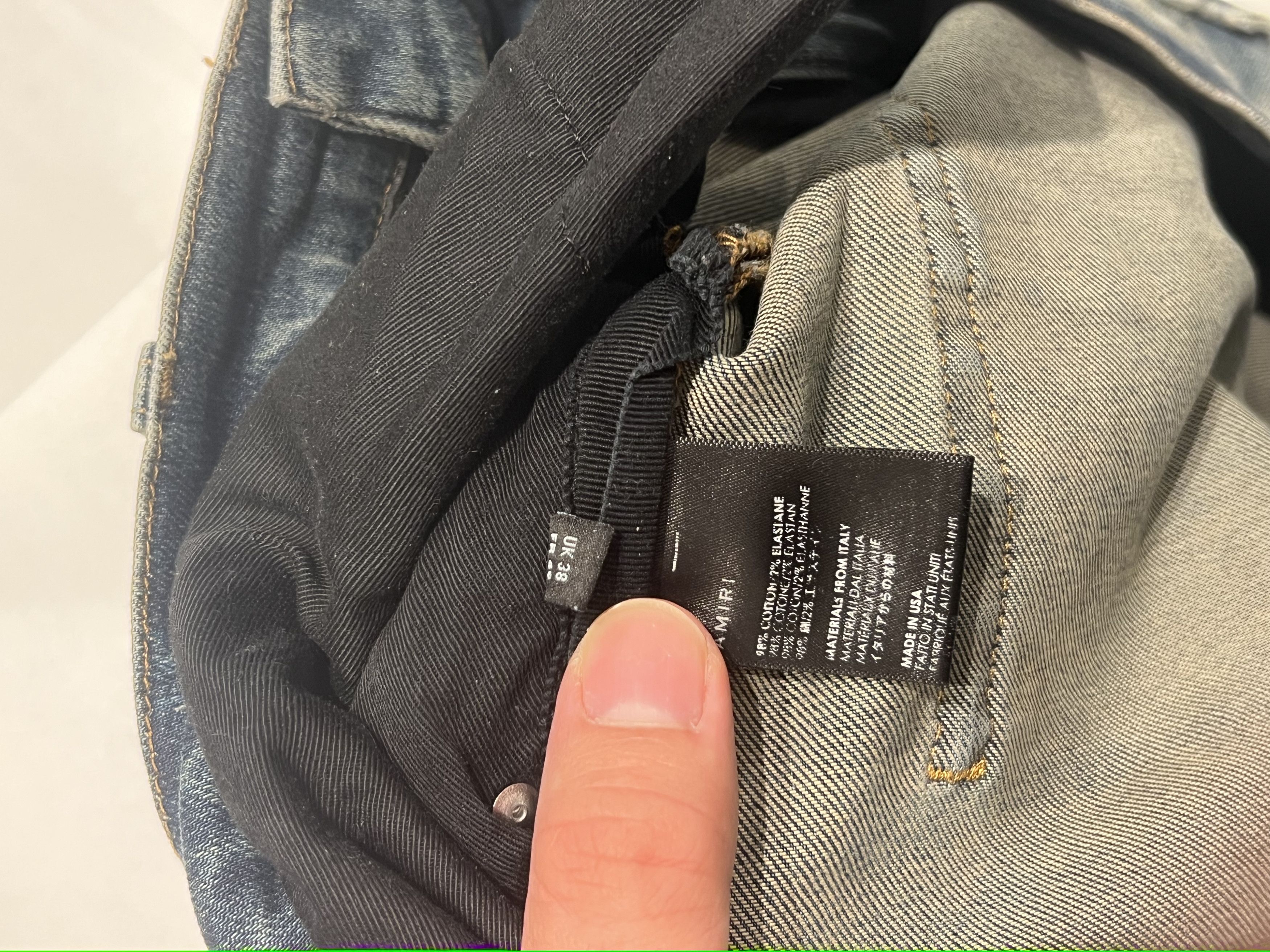 Amiri Amiri Broken Jean Dirty Indigo Size US 38 / EU 54 - 6 Thumbnail