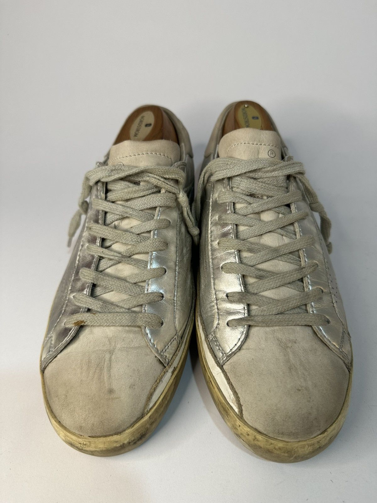 Golden Goose Golden Goose Superstar Silver Leather Men’s Sneakers Size US 6.5 / EU 39-40 - 2 Thumbnail