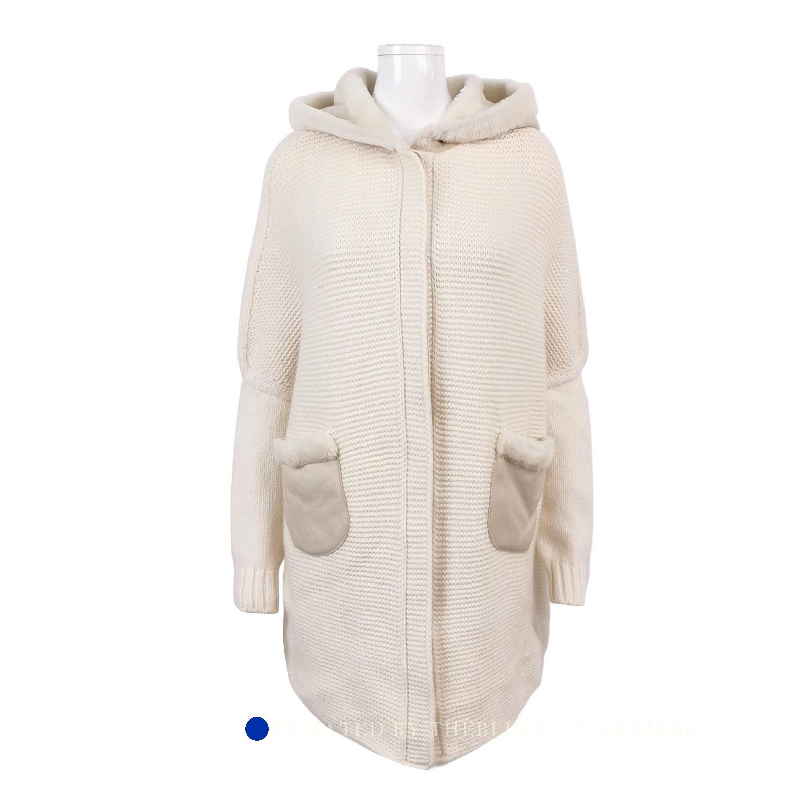 Loro Piana Cashmere Shearling Hooded Jacket in Beige Size US M / EU 48-50 / 2 - 1 Thumbnail