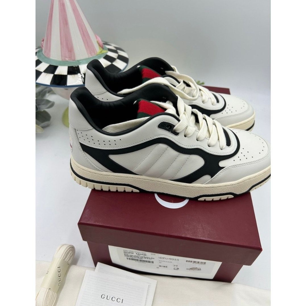 Gucci Women's Gucci re-Webb leather sneakers size 39 made in Italy Size US 9 / IT 39 - 11 Thumbnail