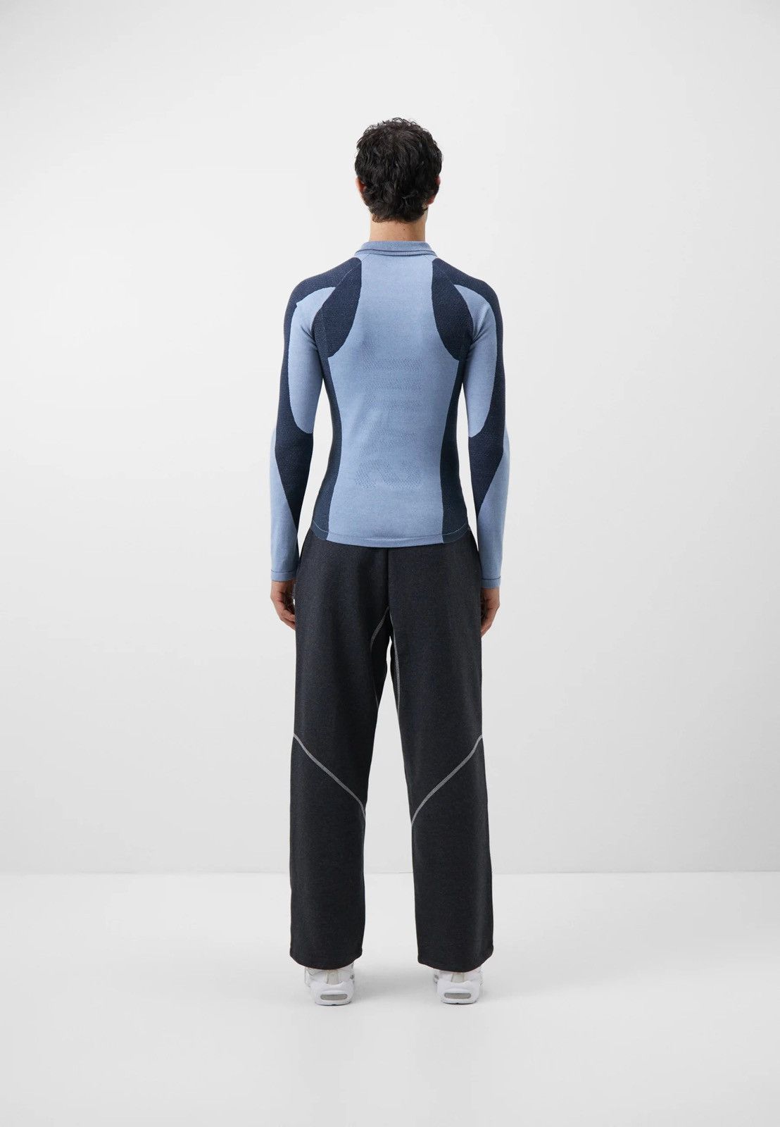 Saul Nash !DS! SS23 Saul Nash Blue Drop Stitch Polo Longsleeve Size US S / EU 44-46 / 1 - 3 Thumbnail