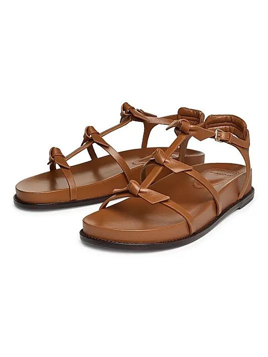 Alexandre Birman os11x0326 Slim Lolita Leather Sandals in Brown Size US 7 / IT 37 - 2 Thumbnail