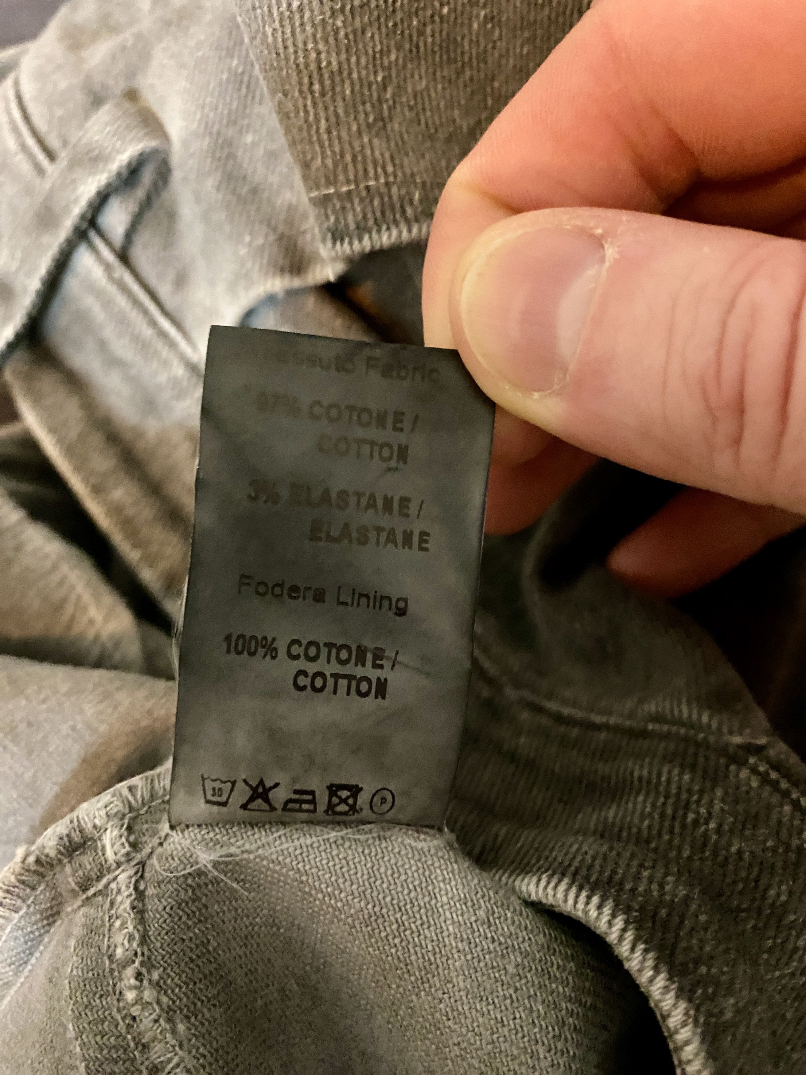 Lost & Found Ria Dunn Lost & Found Ria Dunn Rooms XL Gray Bias cut frayed denim Size US 38 / EU 54 - 10 Thumbnail