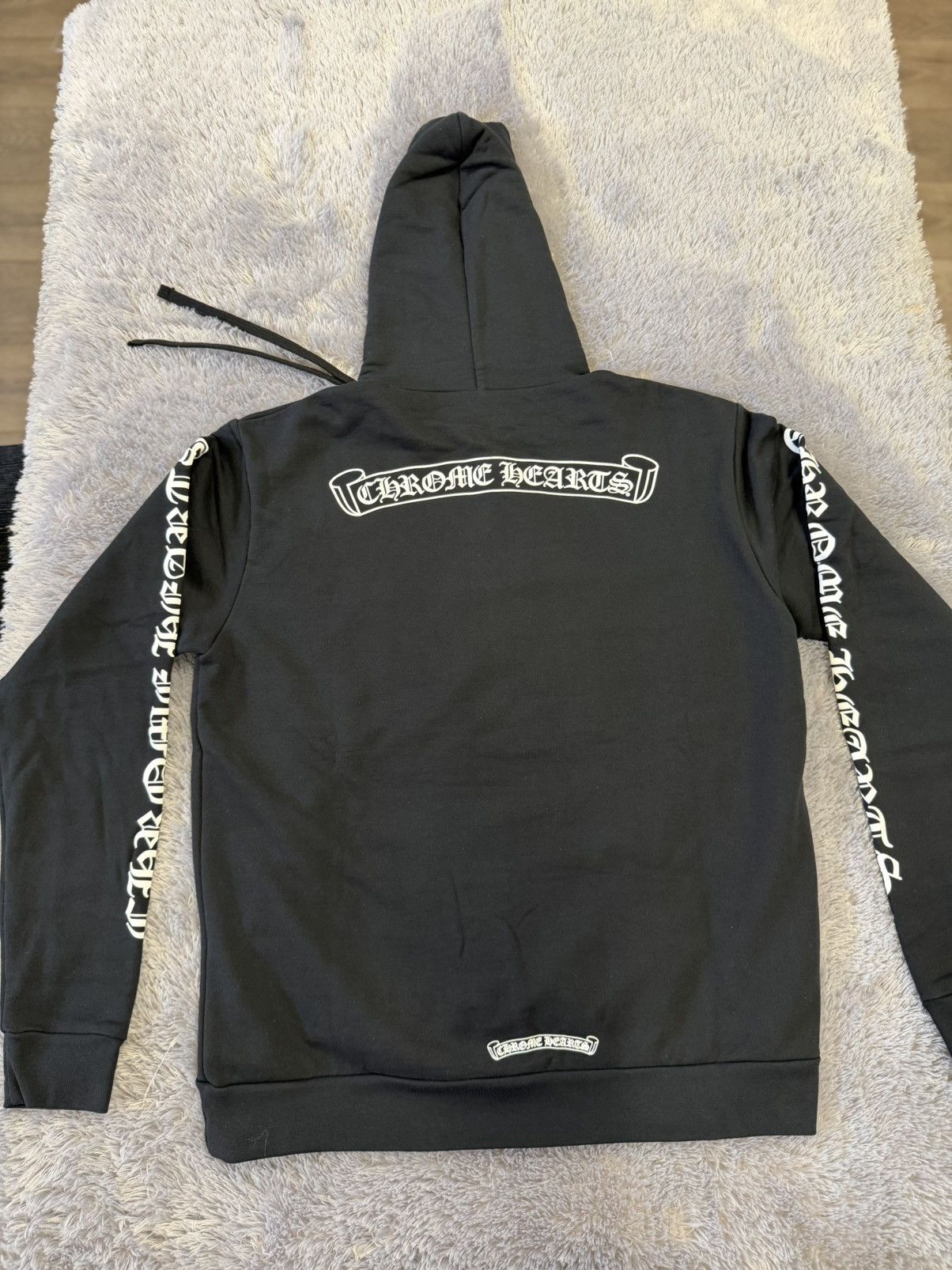 Chrome Hearts chrome hearts scroll logo hoodie Size US M / EU 48-50 / 2 - 6 Thumbnail