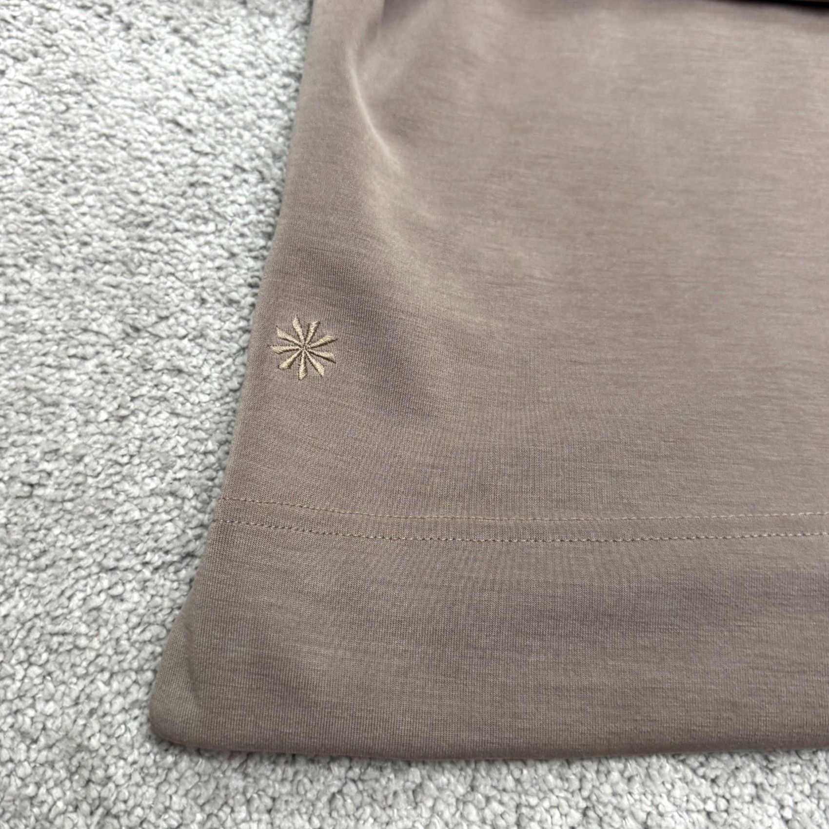 Athleta Athleta Sweatshirt Womens Medium Taupe Brown 1/2 Zip Mock Neck Pullover Athletic Size M / US 6-8 / IT 42-44 - 3 Thumbnail
