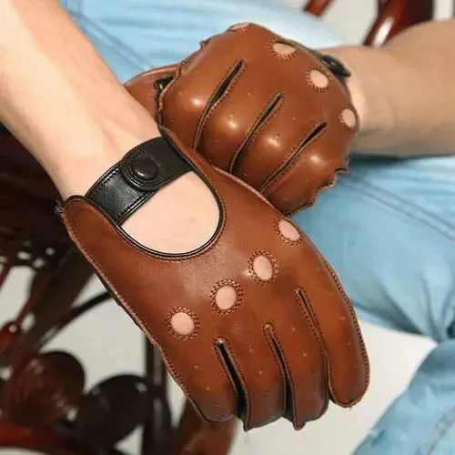 Japanese Brand Breathable Sheepskin Glove for Male Size ONE SIZE - 2 Thumbnail