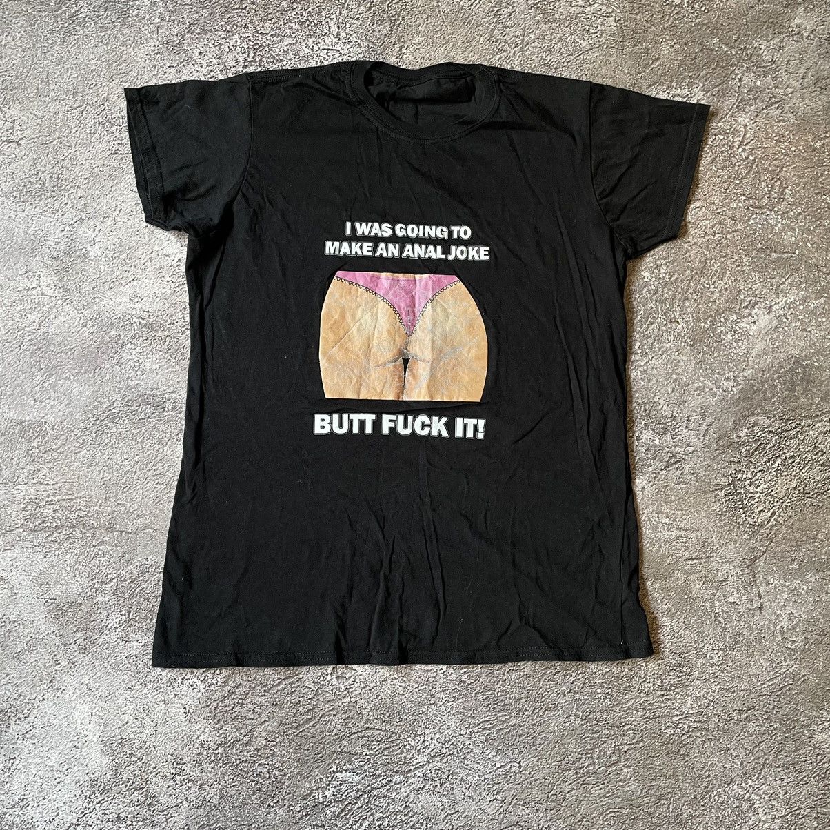 Vintage Vintage Y2K Graphic Tee Funny Crude Print Streetwear Baggy M Size US M / EU 48-50 / 2 - 3 Thumbnail