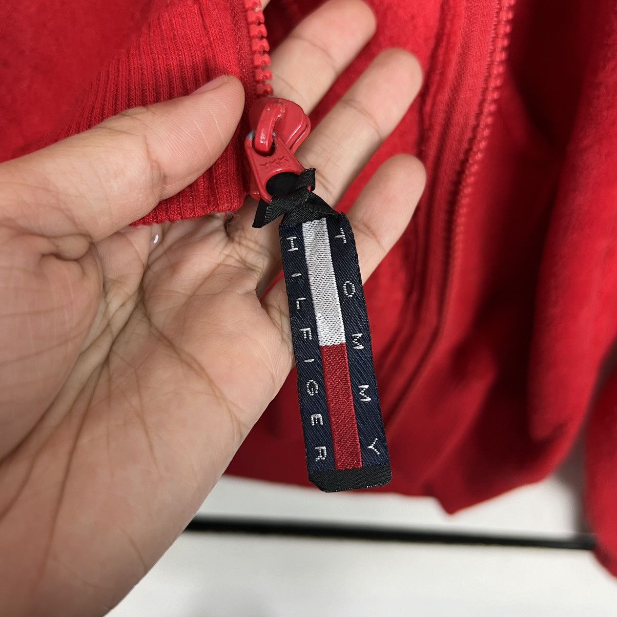 Tommy Hilfiger 🔥 VINTAGE 90s TOMMY HILFIGER ANORAK FLEECE HOODIES BOMBER Size US L / EU 52-54 / 3 - 17 Thumbnail