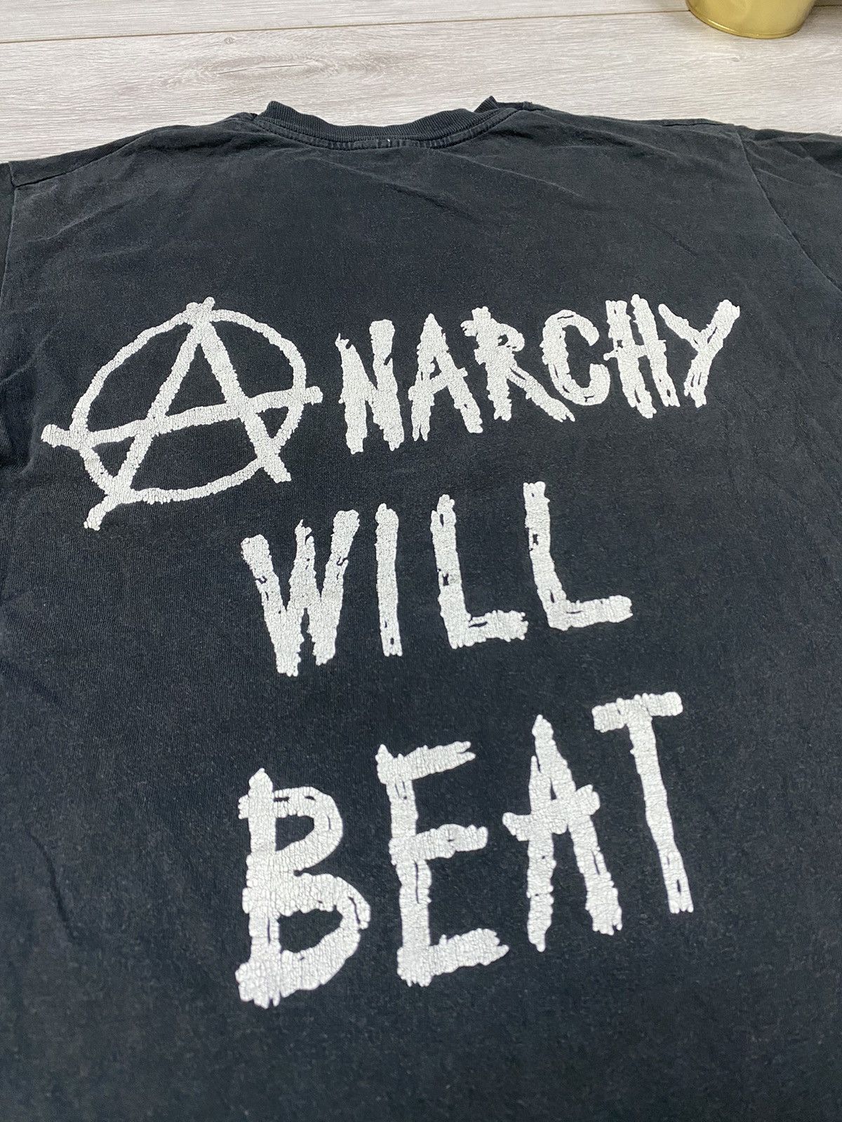 Vintage Anarchy will beat graphic tee vintage big print t-shirt Size US M / EU 48-50 / 2 - 4 Thumbnail
