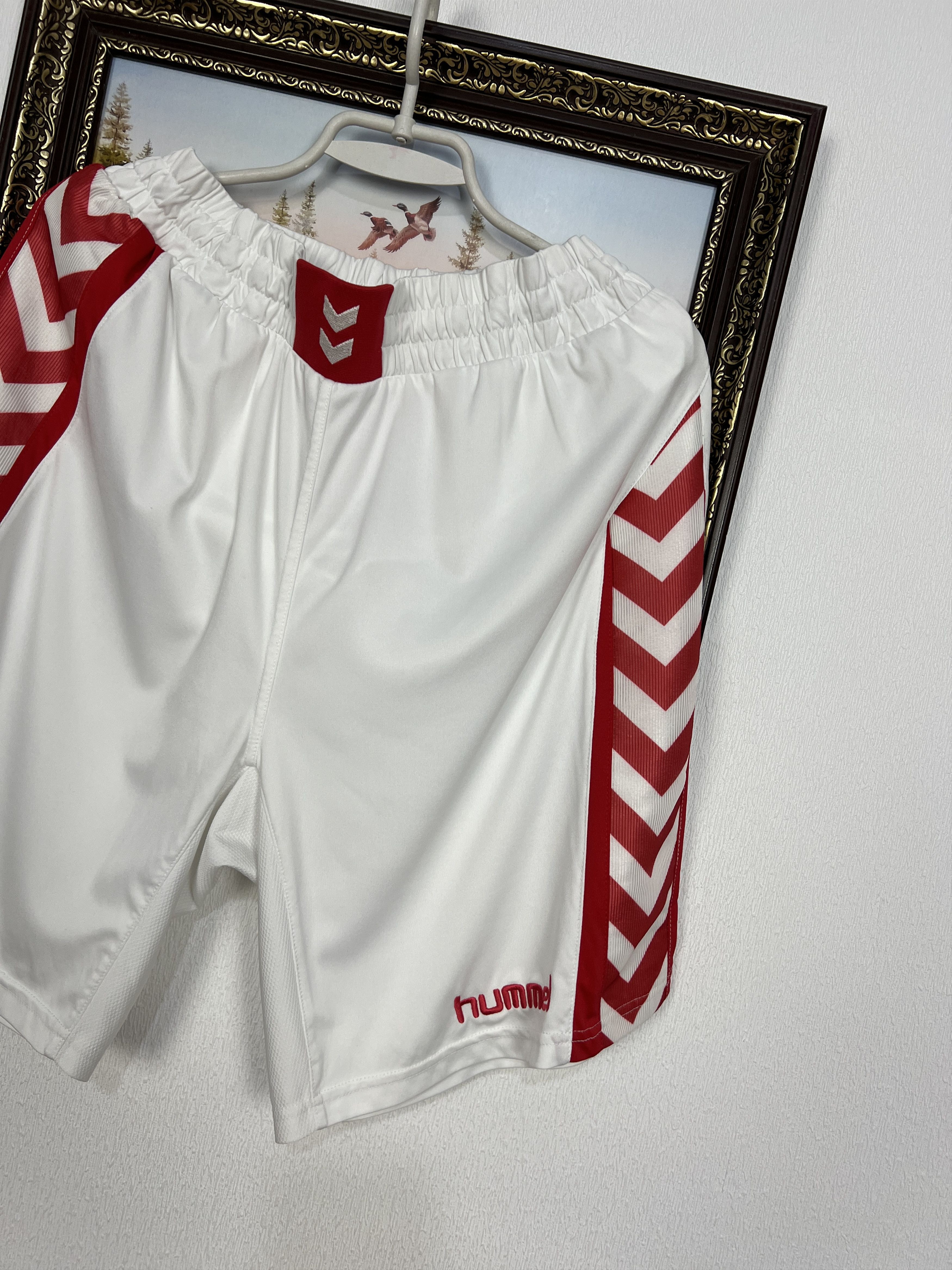 Hummel Vintage Hummel Rot-Weiss Oberhausen Football Shorts Soccer Size US 36 / EU 52 - 2 Thumbnail