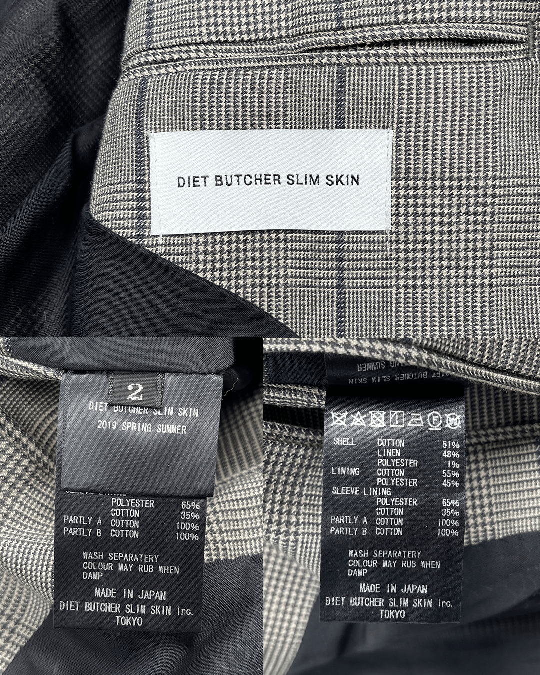 Diet Butcher Slim Skin Diet Butcher Slim Skin Checked Two Button Coat Size US M / EU 48-50 / 2 - 10 Thumbnail