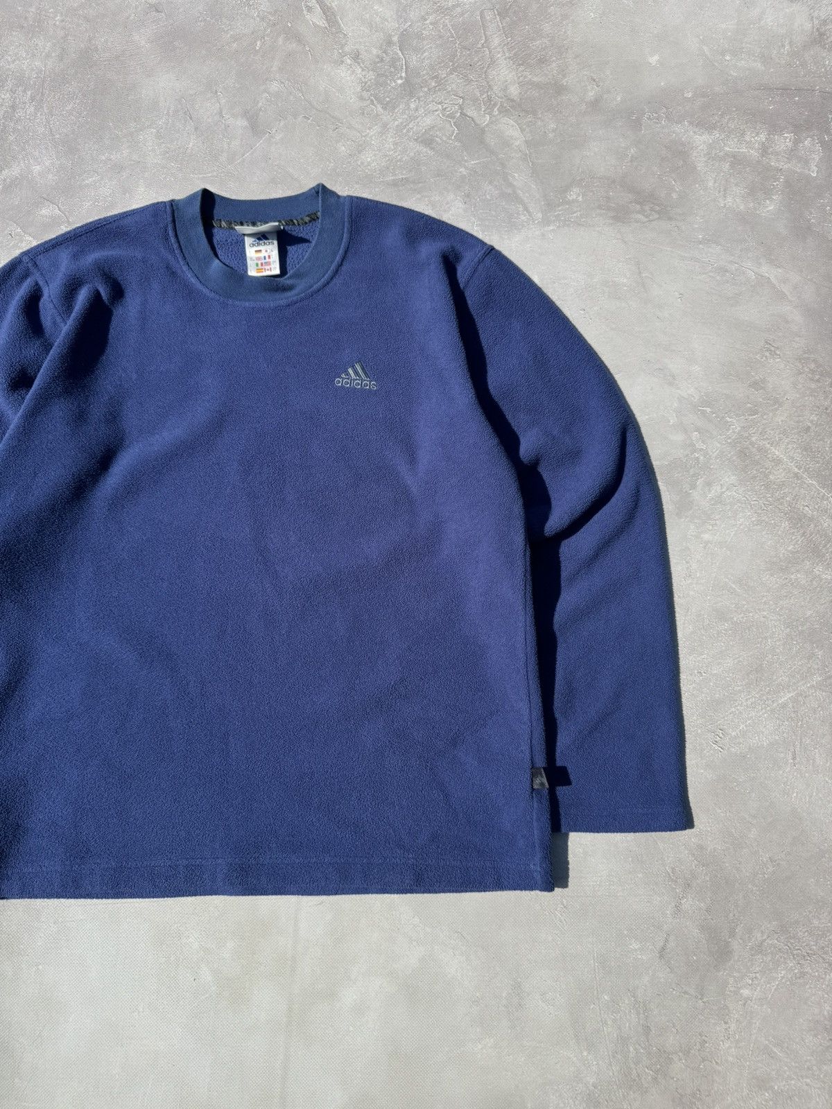 Adidas Vintage 00s Adidas Fleece Crewneck Sweatshirt Size US S / EU 44-46 / 1 - 9 Thumbnail