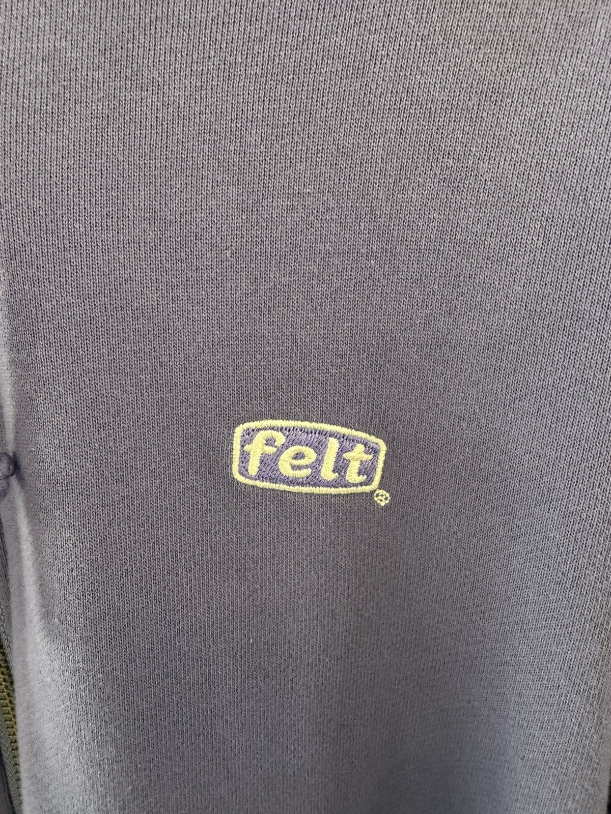 FELT FELT “Contrast Stitched” Mild Purple Zipper Hoodie Size US L / EU 52-54 / 3 - 2 Thumbnail