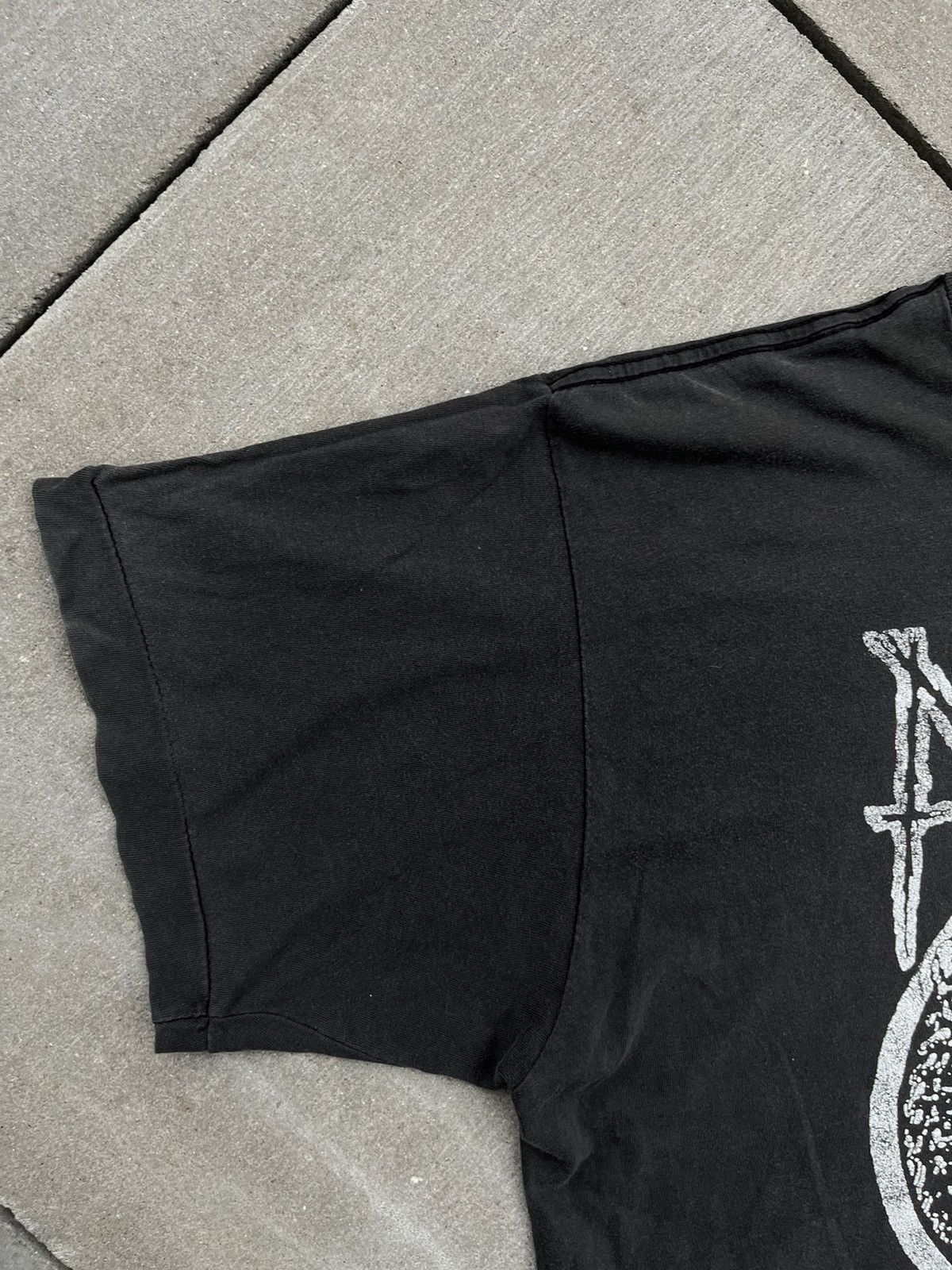 Band Tees × Vintage 80s Napalm Death Life? Scum Vintage Faded Distressed T-shirt Size US XL / EU 56 / 4 - 6 Thumbnail