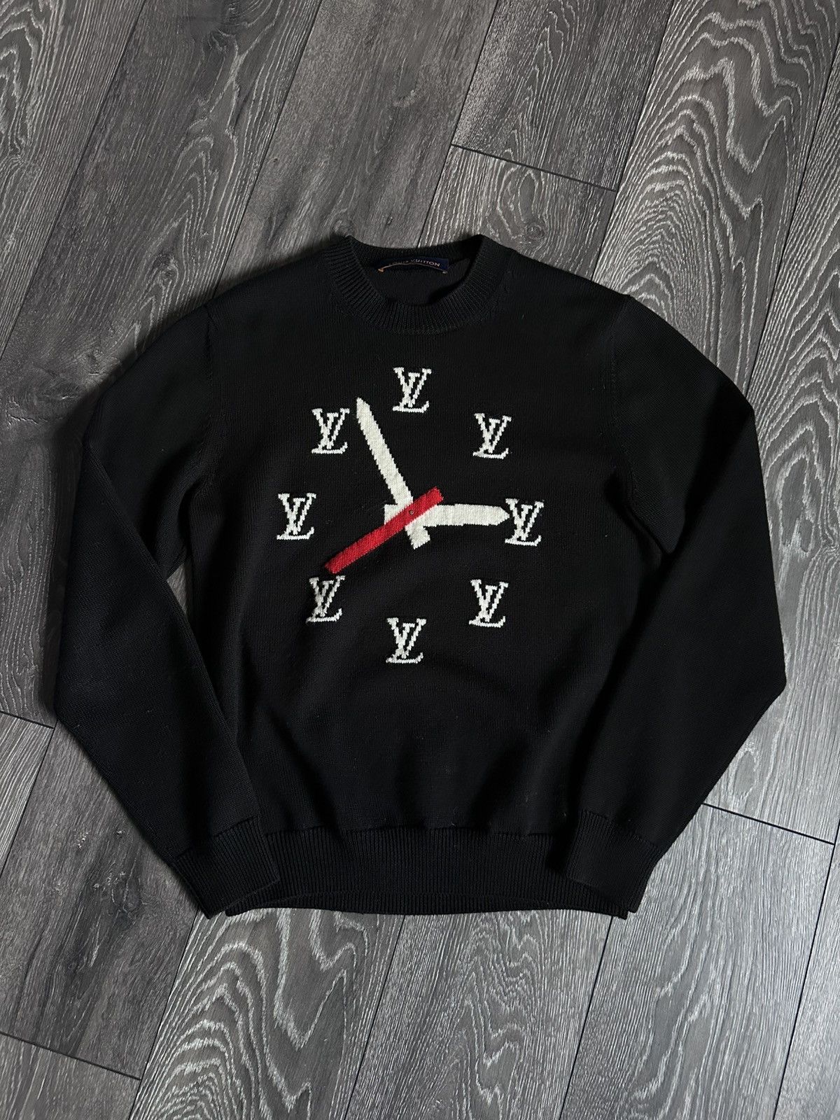 Louis Vuitton louis vuitton clock logo intarsia wool sweater Size US M / EU 48-50 / 2 - 1 Thumbnail