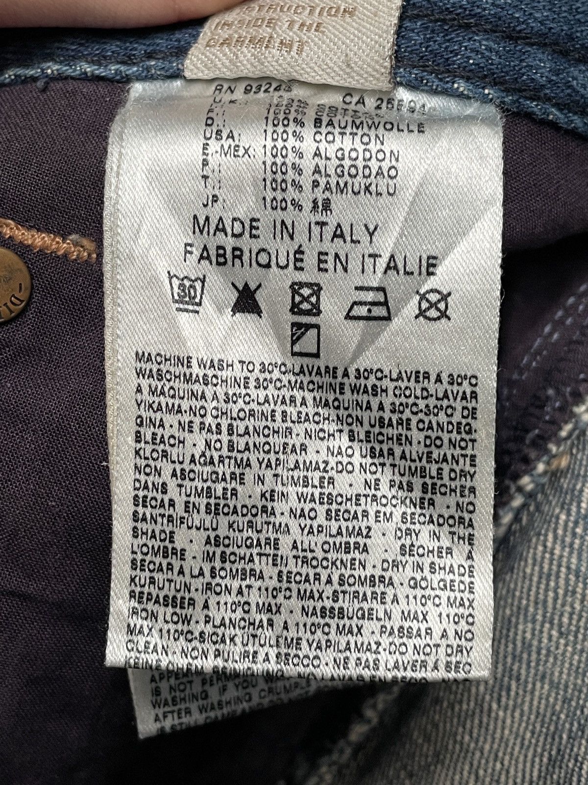 Diesel × If Six Was Nine × Vintage Rare Design Vintage Brand Diesel Larkin Jeans 1990s Size US 34 / EU 50 - 15 Thumbnail