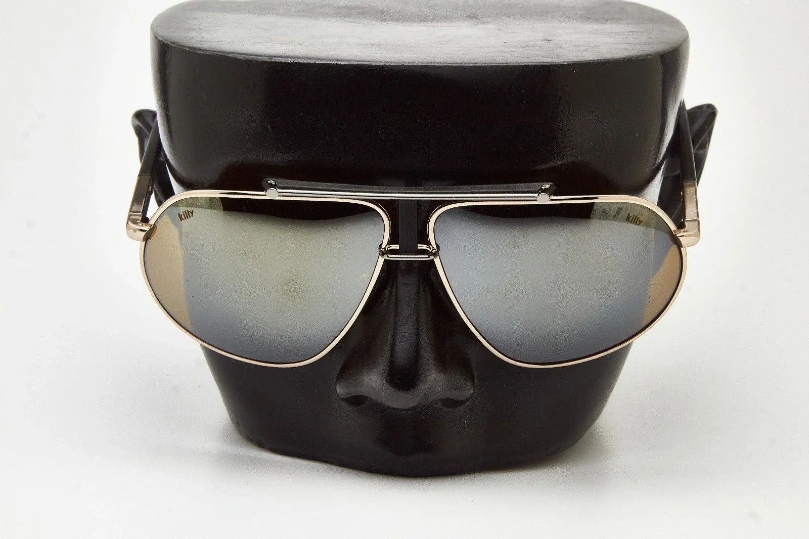 Other Vintage KILLY 470 Sunglasses Gold Palladium High End Aviator Size ONE SIZE - 6 Thumbnail