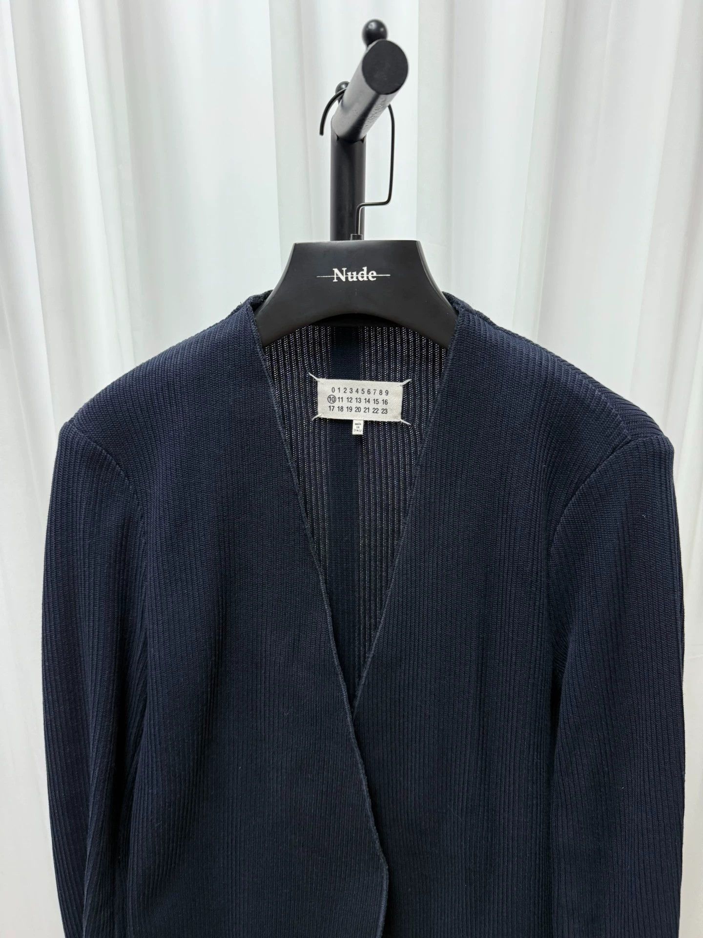 Maison Margiela Masion Margiela Knitted Collarless Blazer Size 46R - 6 Thumbnail