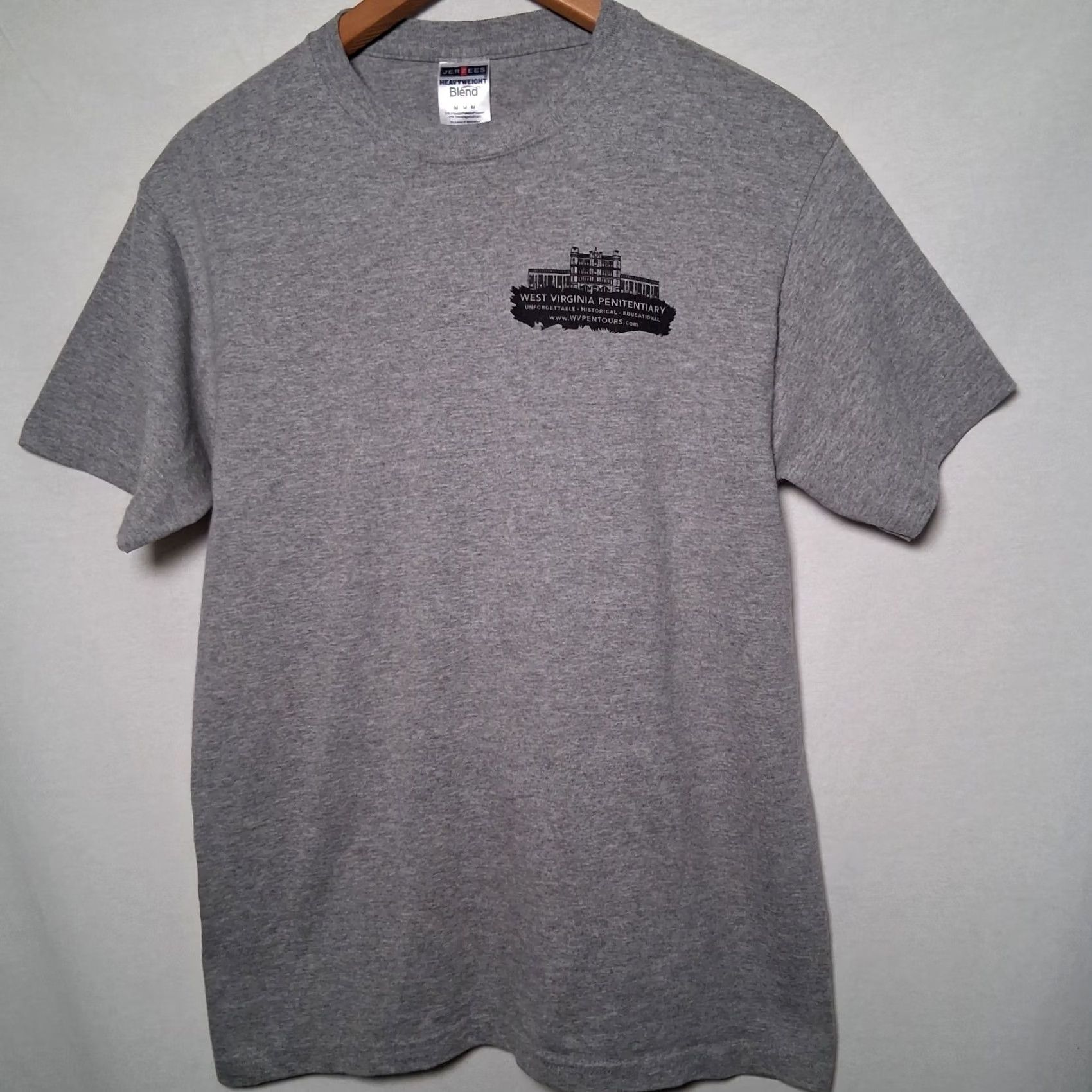 Jerzees VINTAGE West Virginia Penitentiary Shirt Medium Gray Moundsville Historic Prison Jail Size US M / EU 48-50 / 2 - 3 Thumbnail