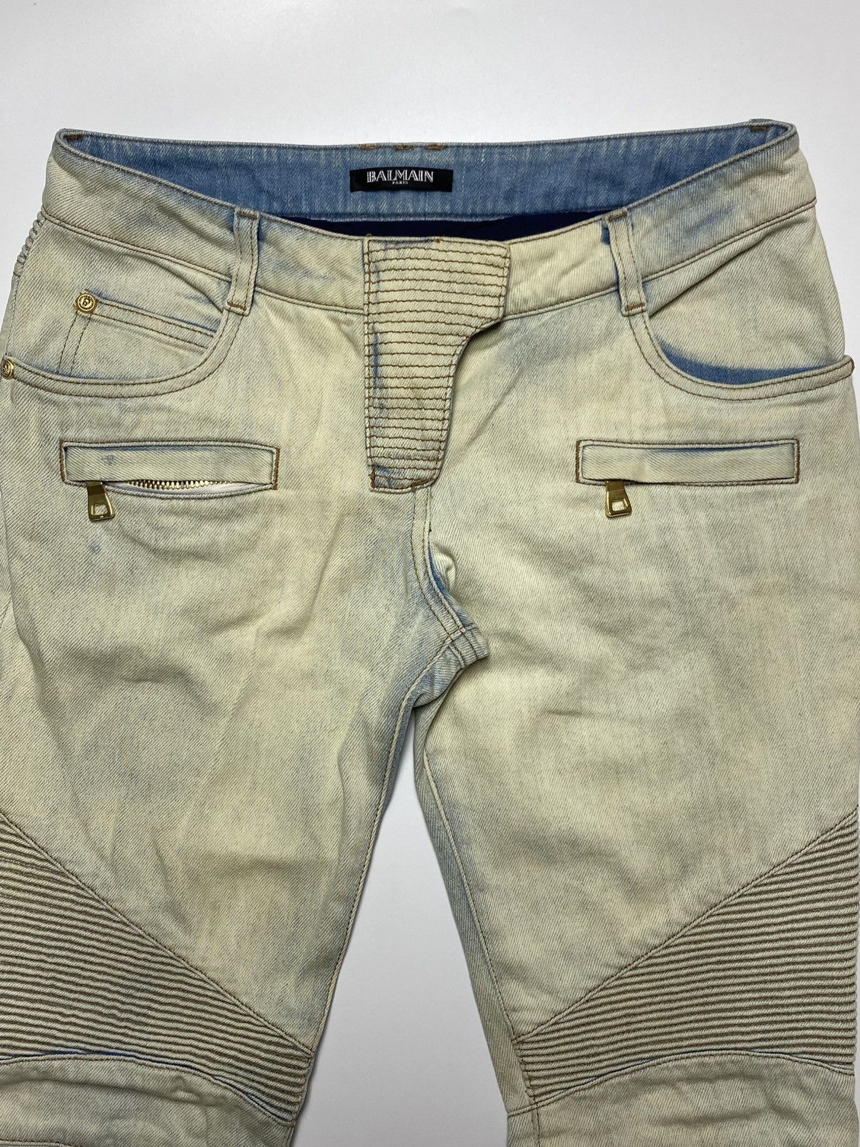 Balmain Balmain - Ankle Zip Biker Jeans Size US 30 / EU 46 - 3 Thumbnail