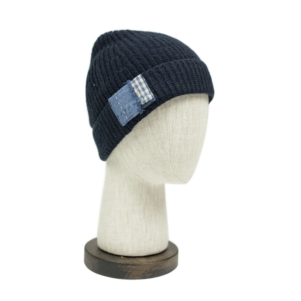 KUON Watch Cap in Boro-Patched Wool Size ONE SIZE - 3 Thumbnail
