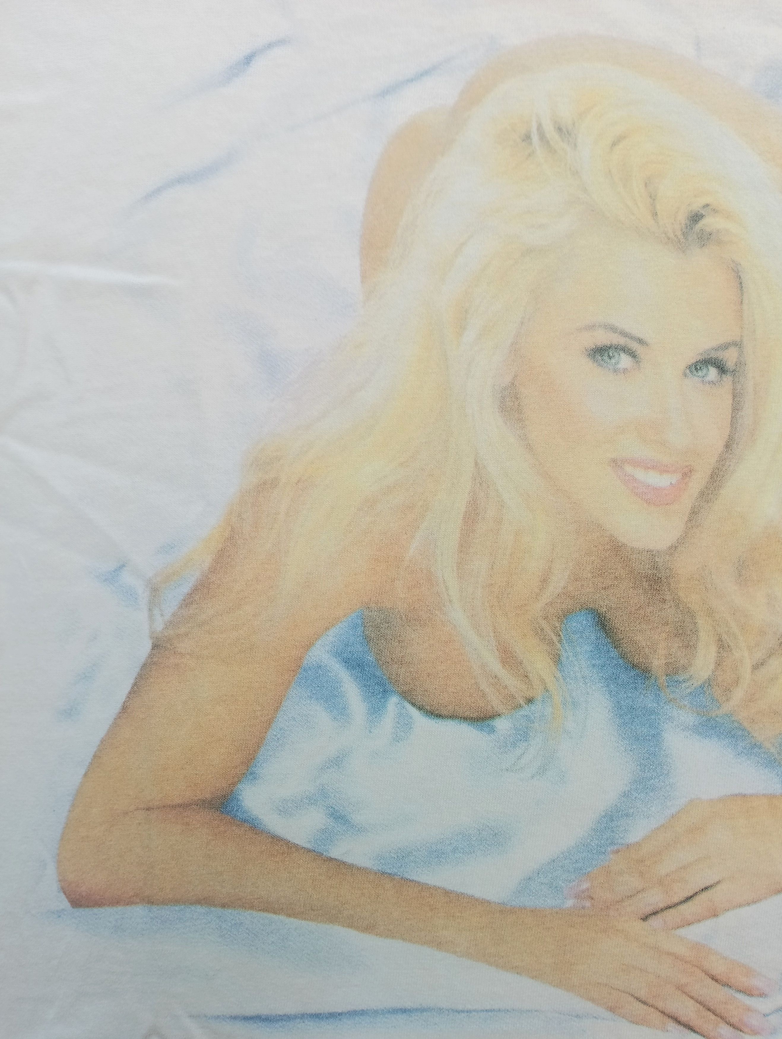 Playboy × Vintage Vintage 1996 Jenny McCarthy Playboy Promo T Shirt Size US L / EU 52-54 / 3 - 5 Thumbnail