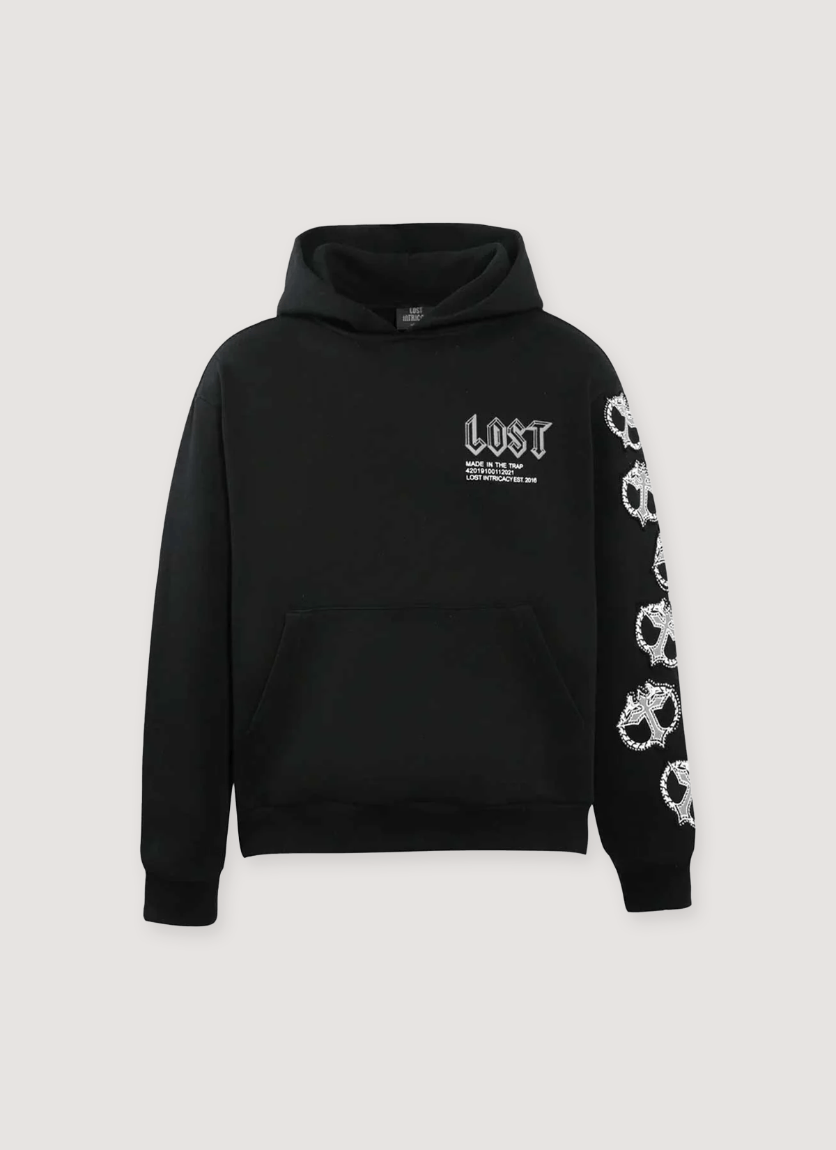 LOST INTRICACY MITT Sweatshirt Black White Size US XL / EU 56 / 4 - 1 Preview