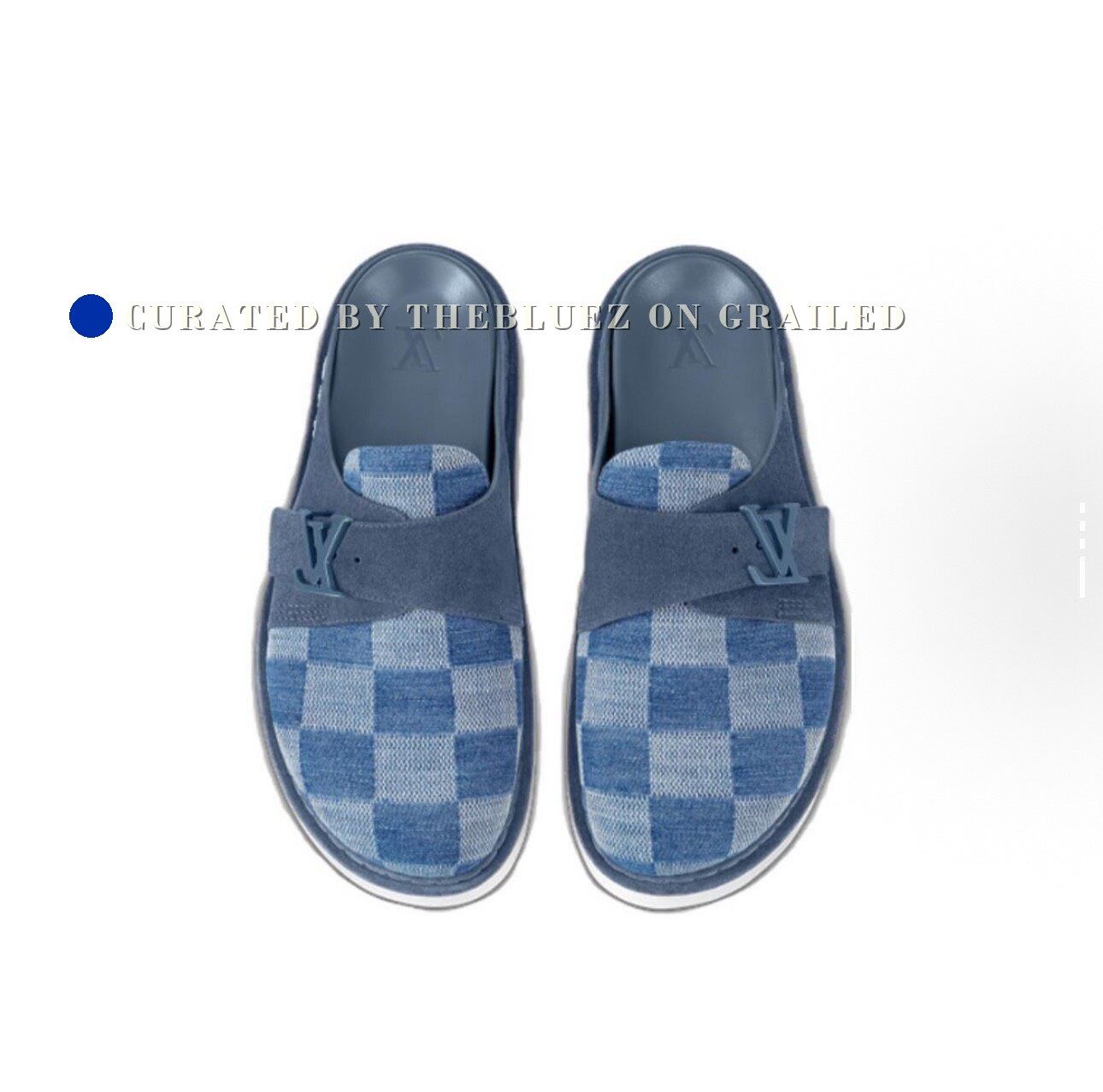 Louis Vuitton Louis Vuitton Easy Checkered Mules Size US 10 / EU 43 - 1 Thumbnail