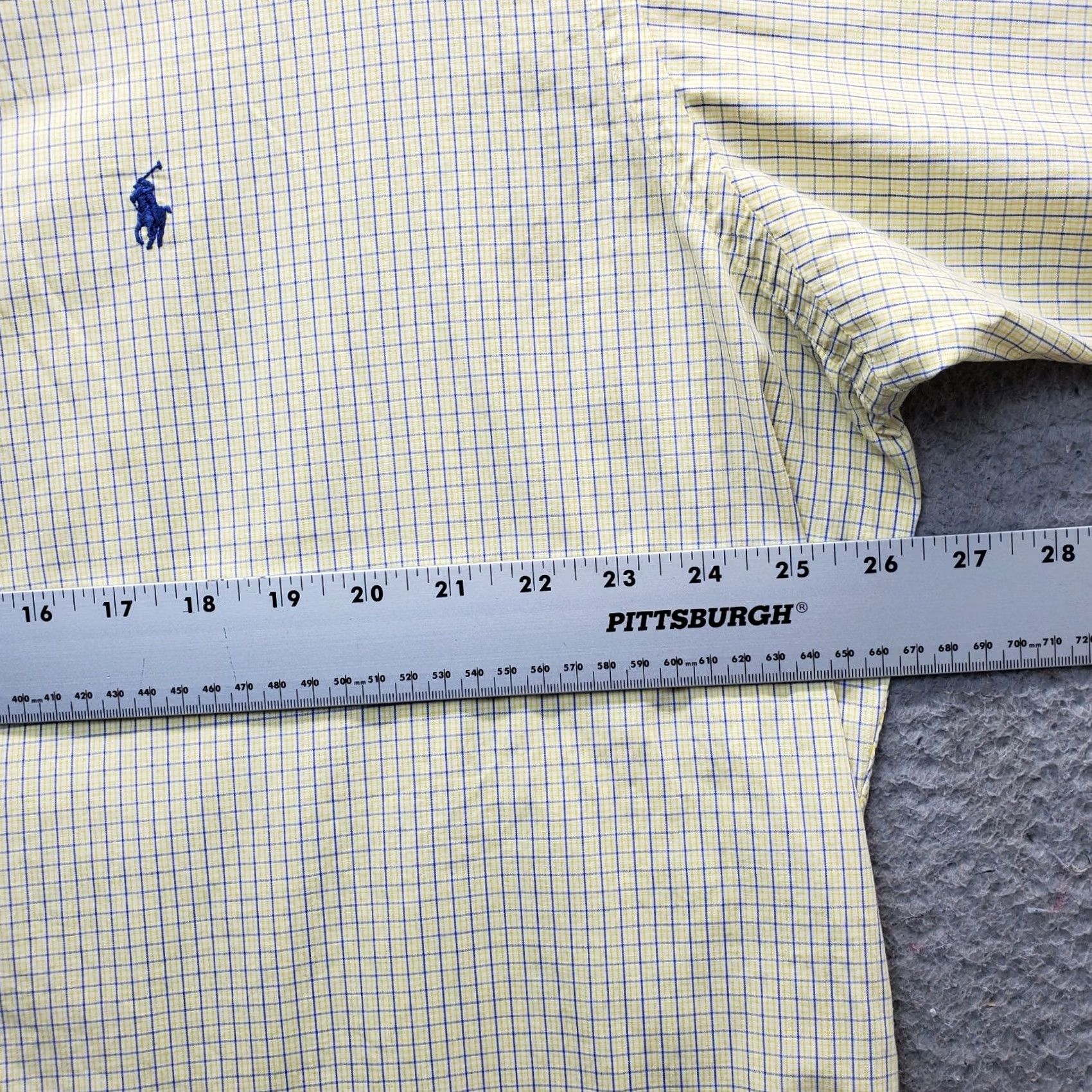 Ralph Lauren Ralph Lauren Mens Dress Shirt Yarmouth 17 Multi Plaid Button-Down Blue Pony Logo Size 46R - 3 Thumbnail