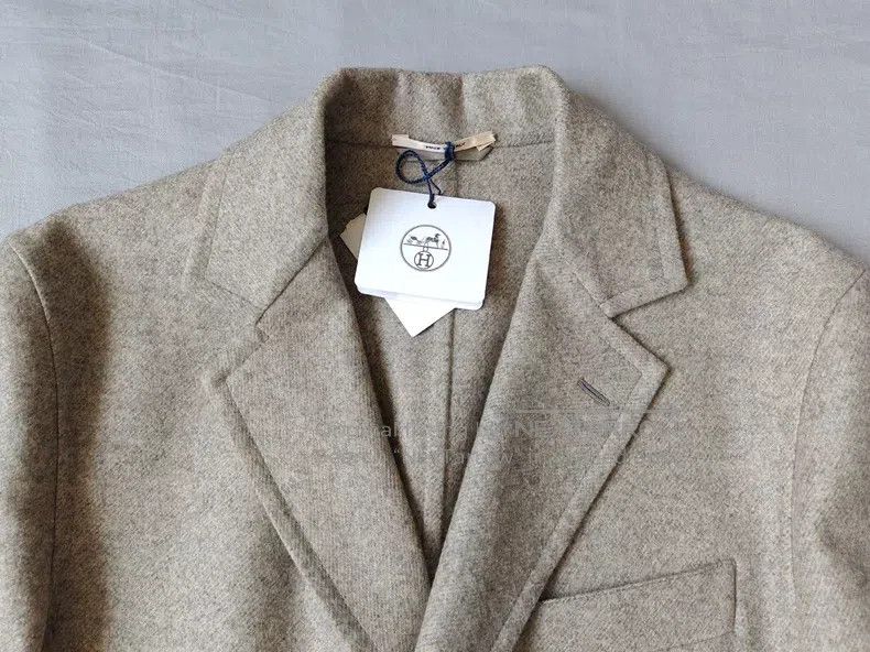 Hermes Hermes Men's cashmere overcoat, light grey, 100% cashmere Size US M / EU 48-50 / 2 - 8 Thumbnail