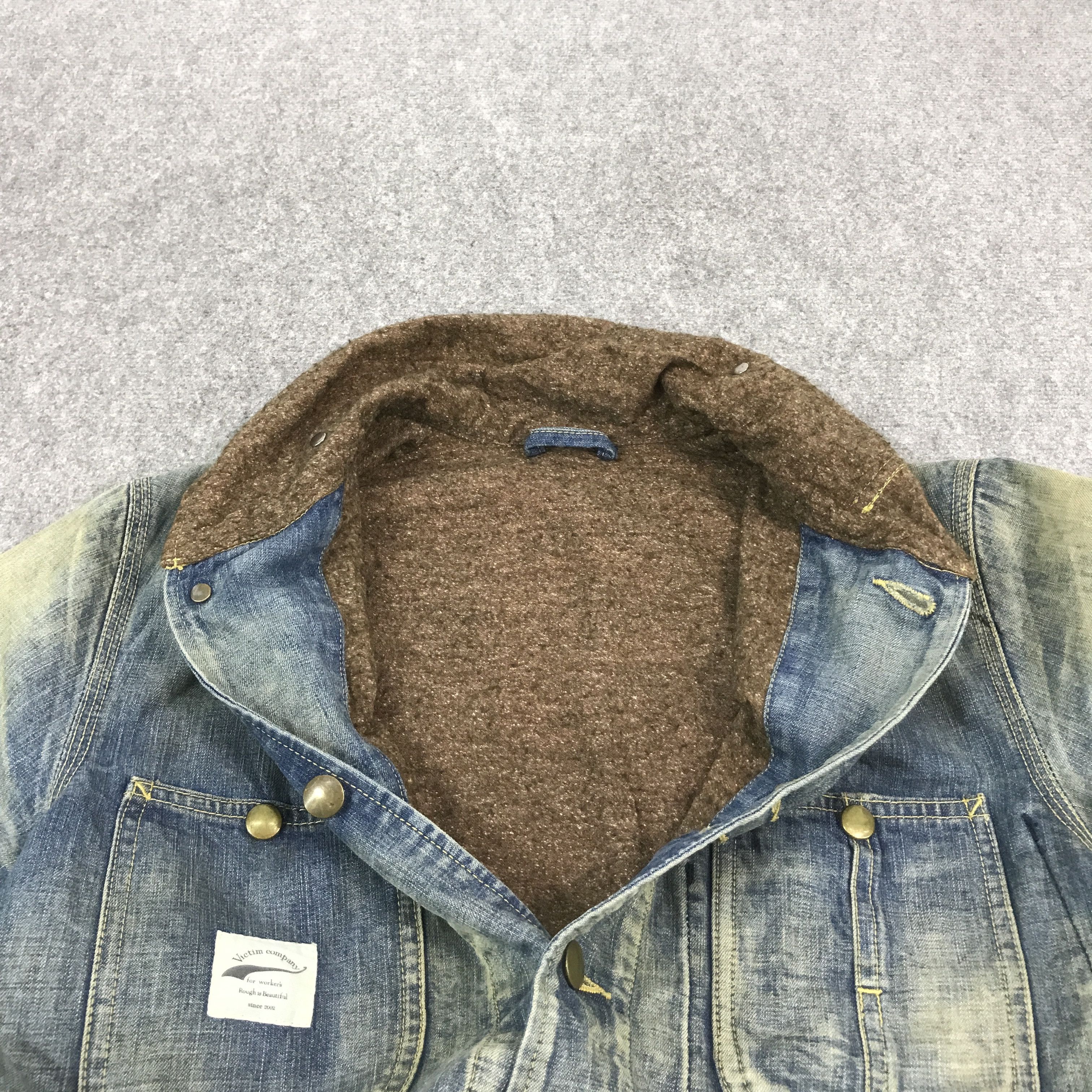Japanese Brand VICTIM SNAP BUTTON UP BLANKET JACKET Size US M / EU 48-50 / 2 - 7 Thumbnail