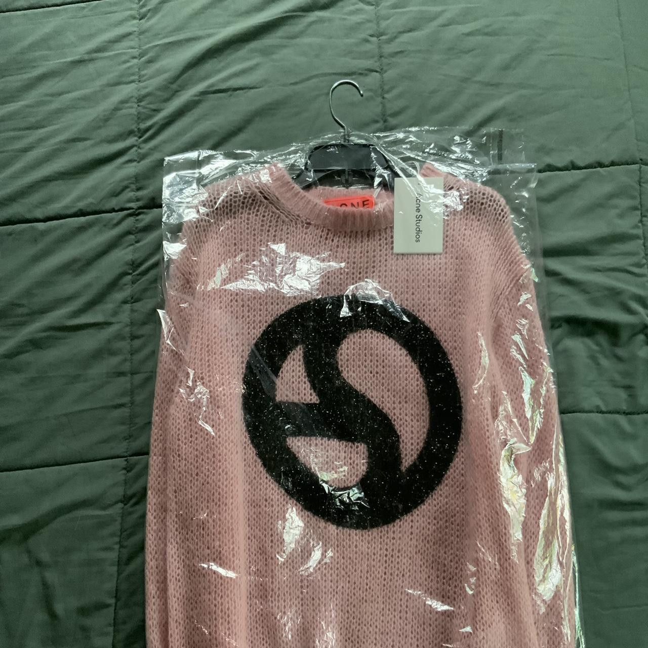 Acne Studios Kitaly Glittered Logo Knit Sweater Size US L / EU 52-54 / 3 - 8 Thumbnail
