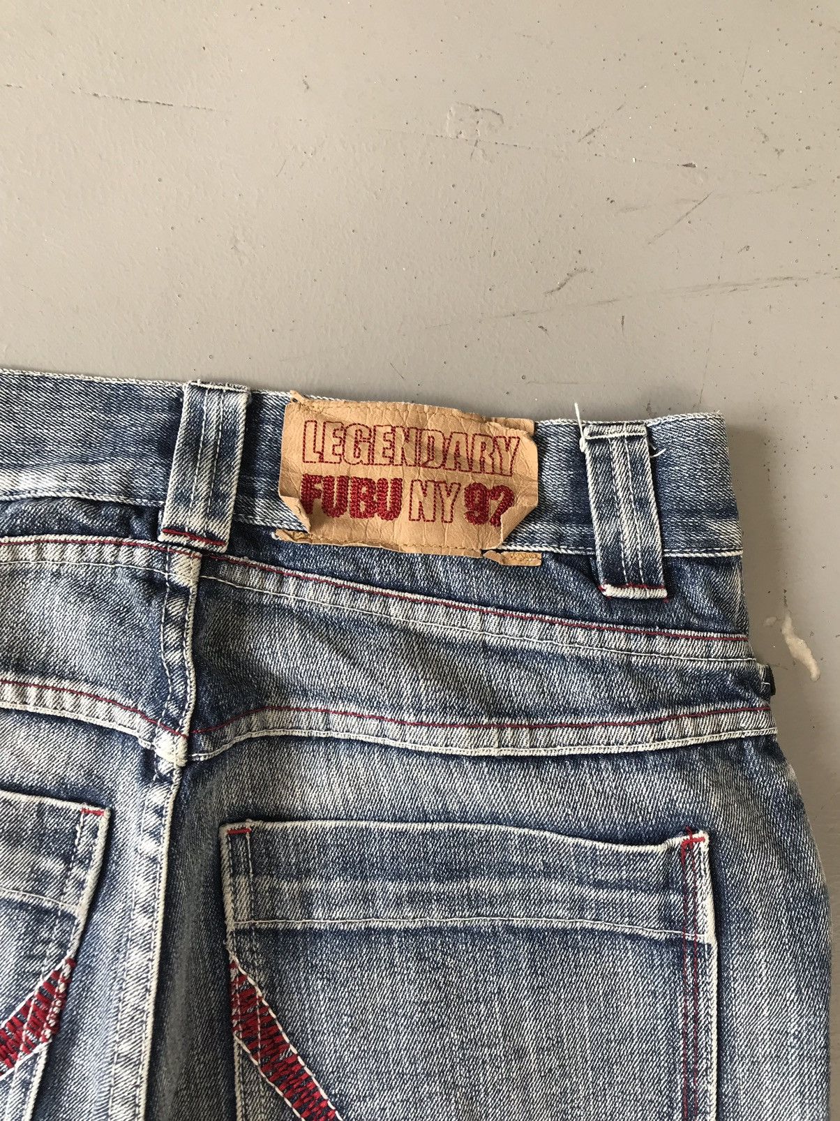 Crazy vintage Fubu denim short