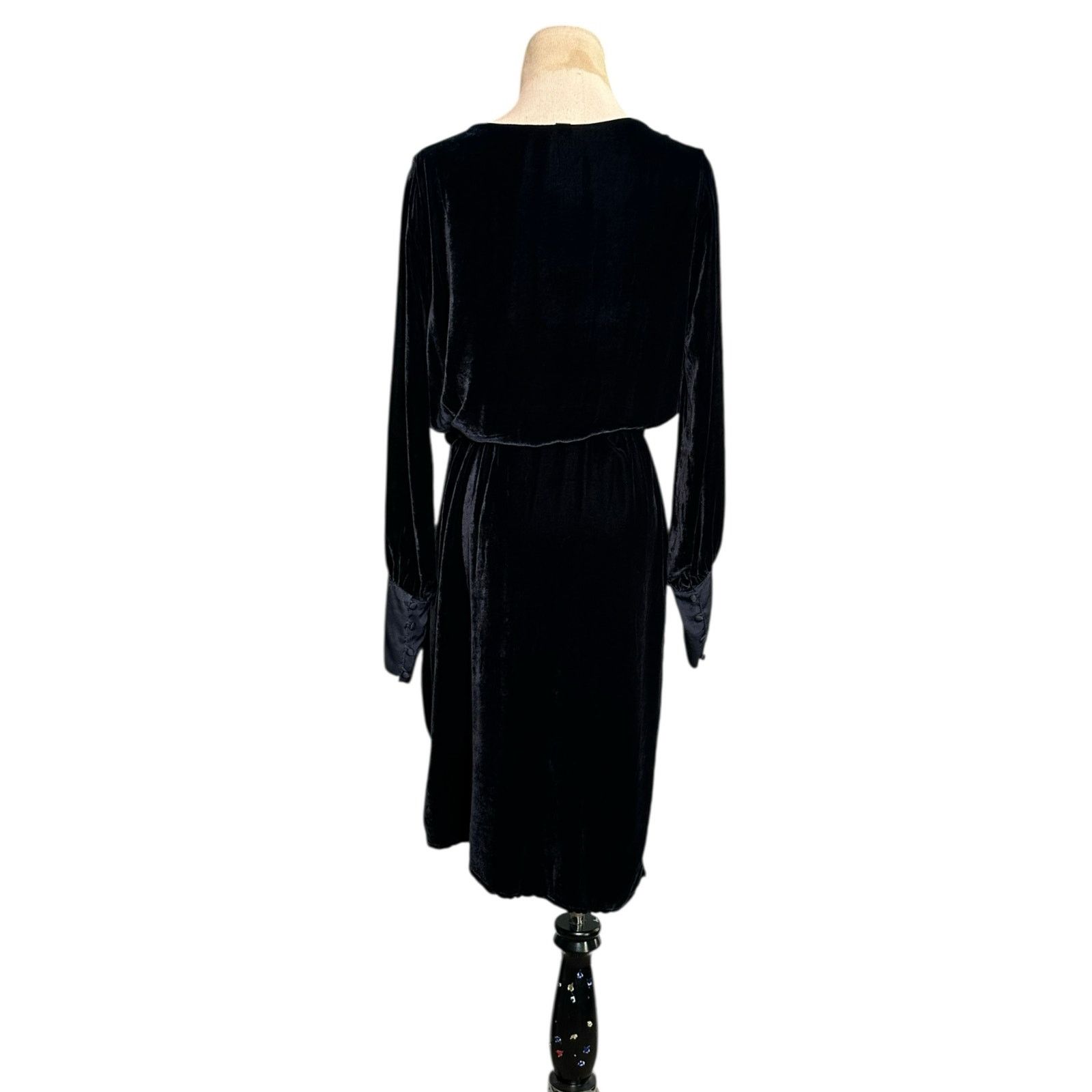 Young Fabulous & Broke Young Broke Fabulous velvet long sleeves belted dress Small Size S / US 4 / IT 40 - 2 Thumbnail